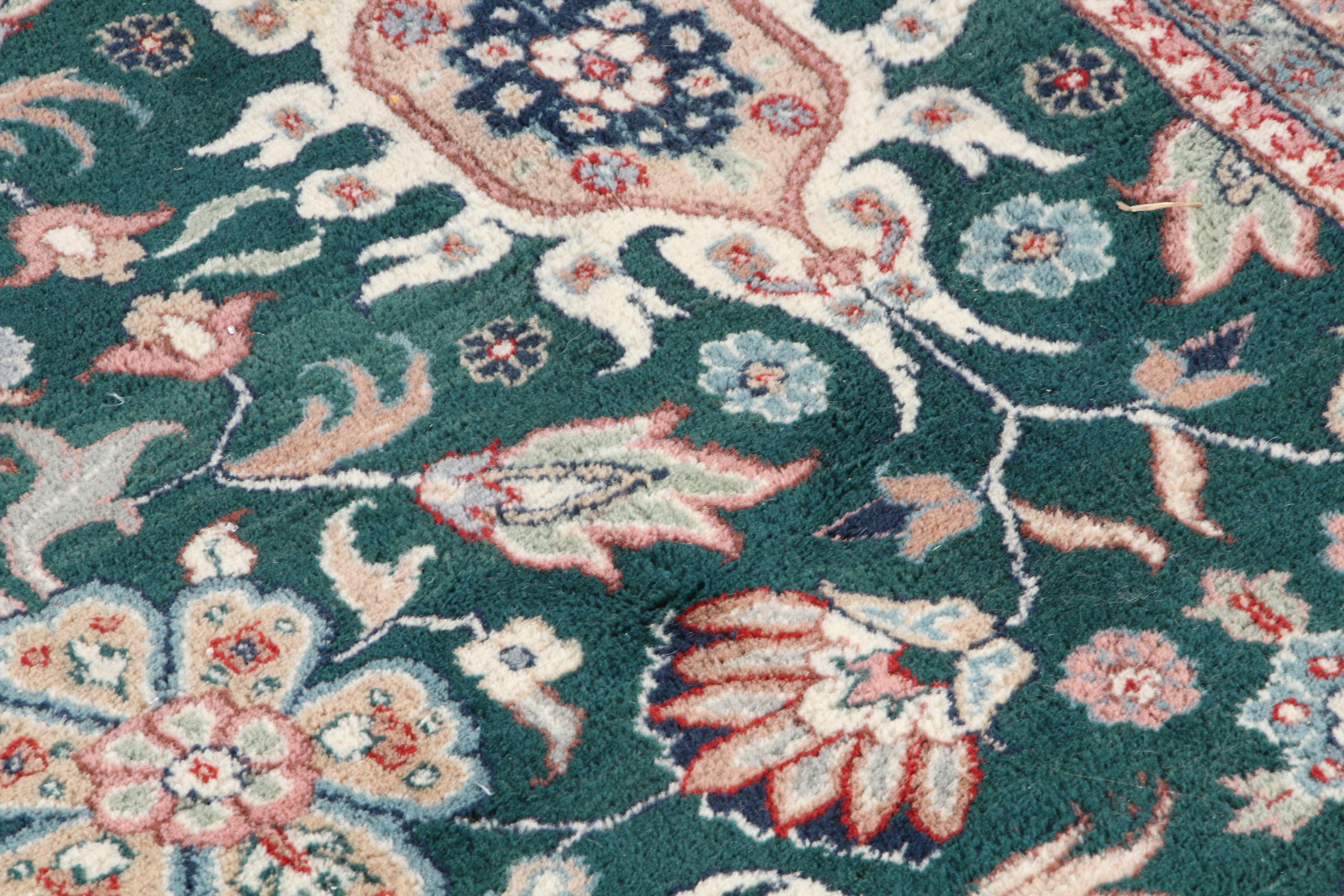 Large Hand-Knotted Indo-Persian "Kashan" Area Rug