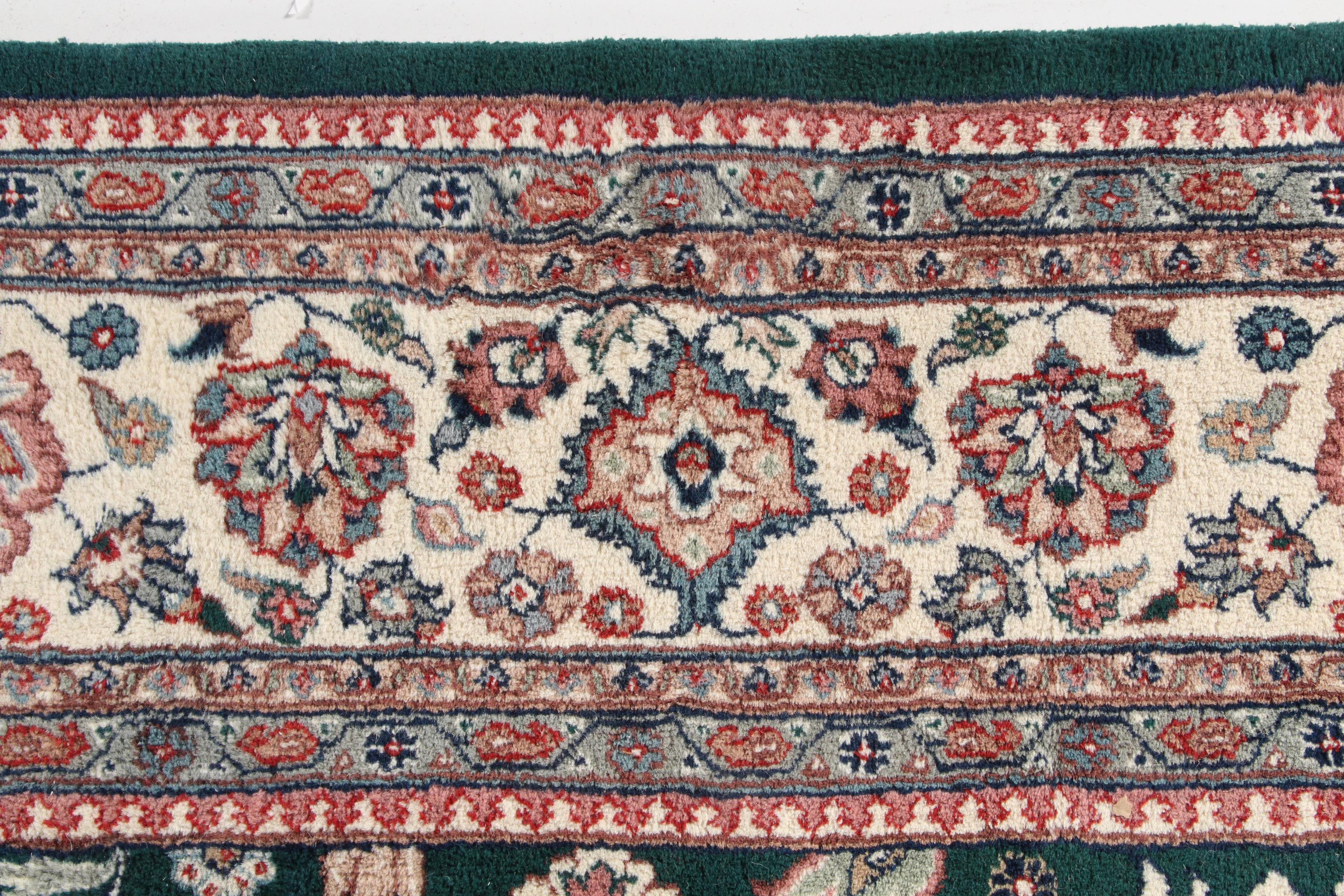 Large Hand-Knotted Indo-Persian "Kashan" Area Rug