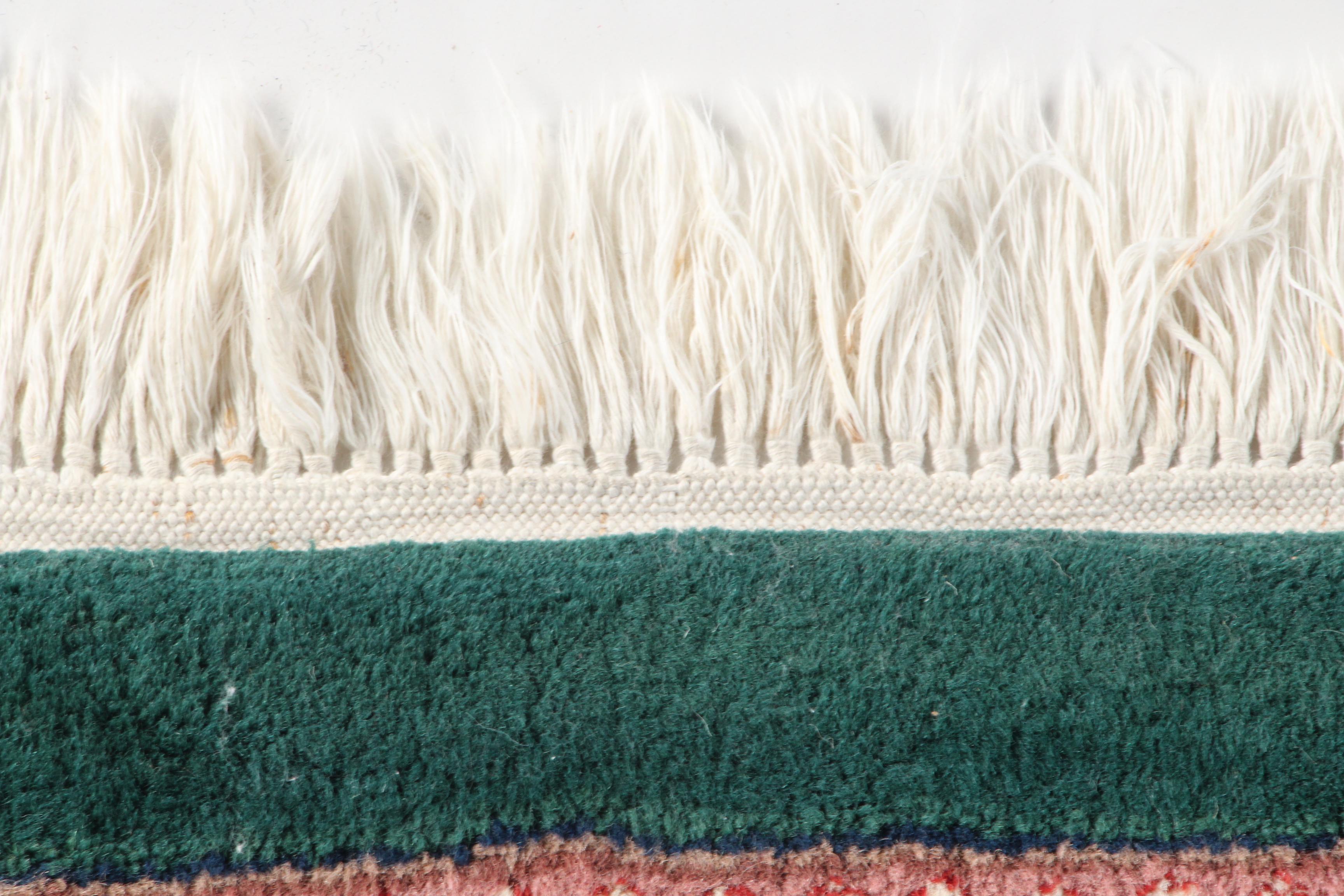 Large Hand-Knotted Indo-Persian "Kashan" Area Rug