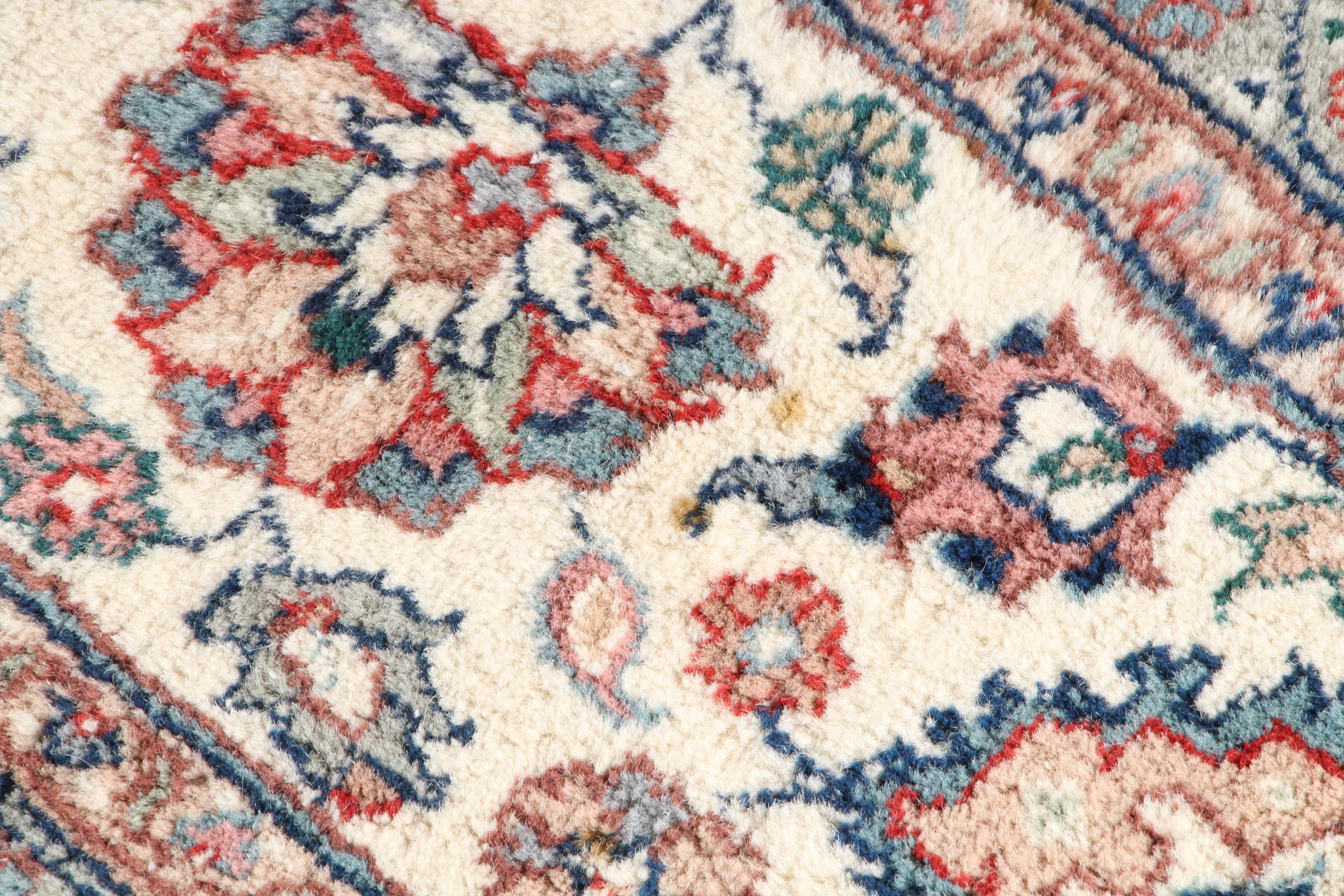 Large Hand-Knotted Indo-Persian "Kashan" Area Rug