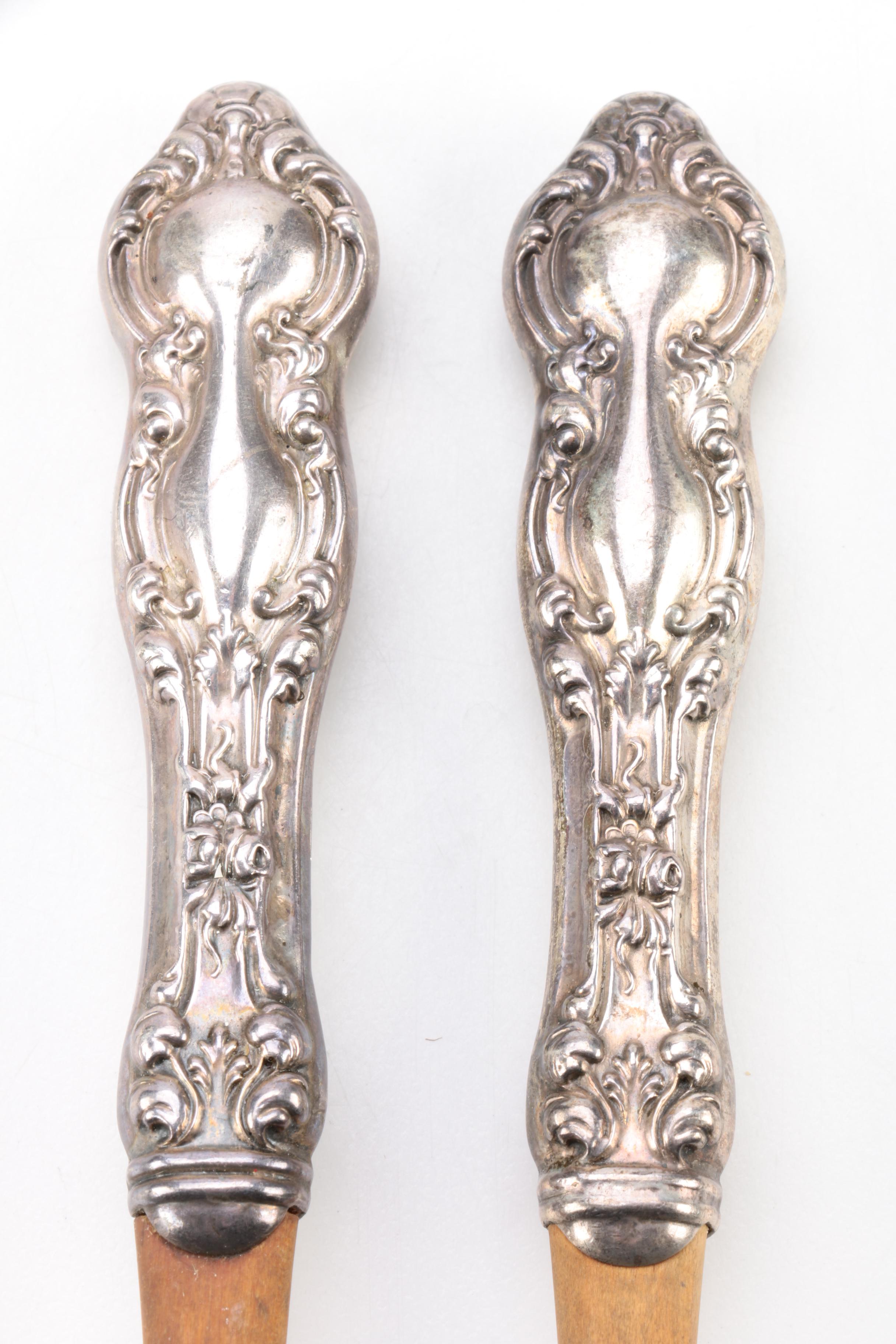 Web Silver Co Wood and Sterling Silver Utensils and More