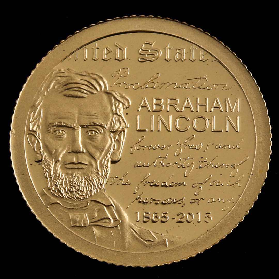 2015 Mongolia 1000 Togrog Abraham Lincoln Gold Coin