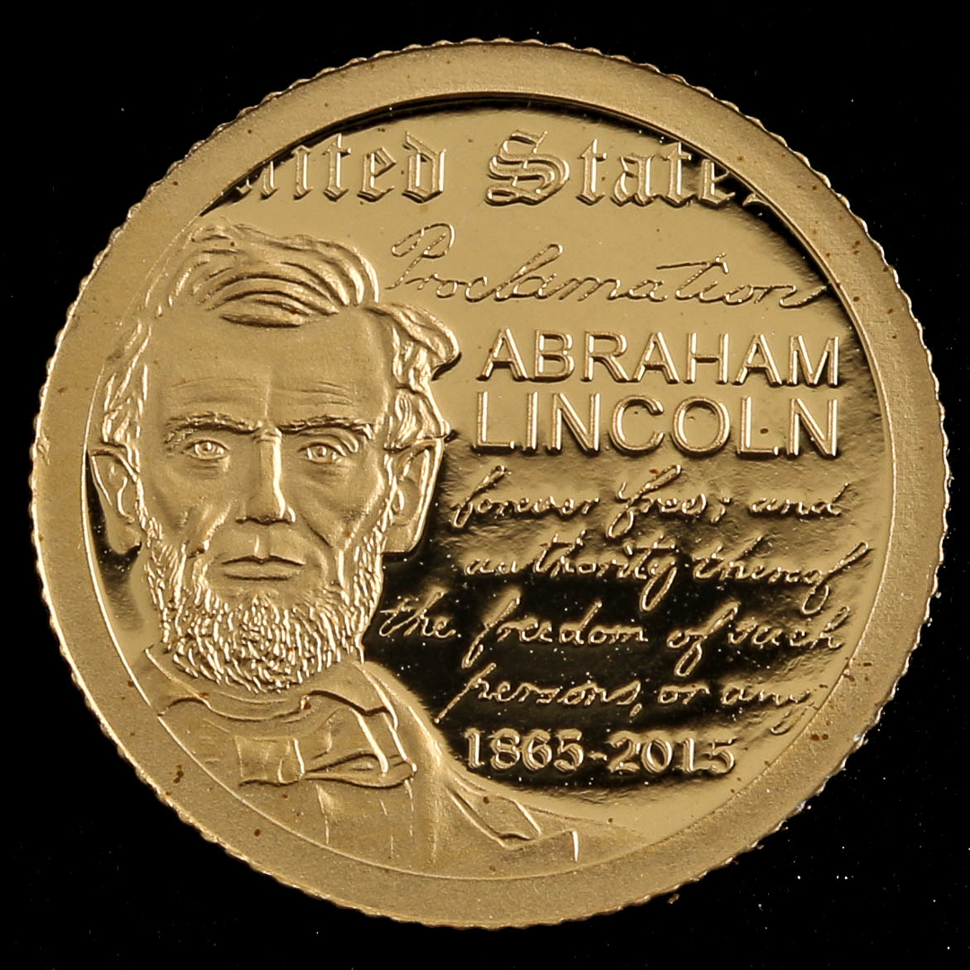 2015 Mongolia 1000 Togrog Abraham Lincoln Gold Coin