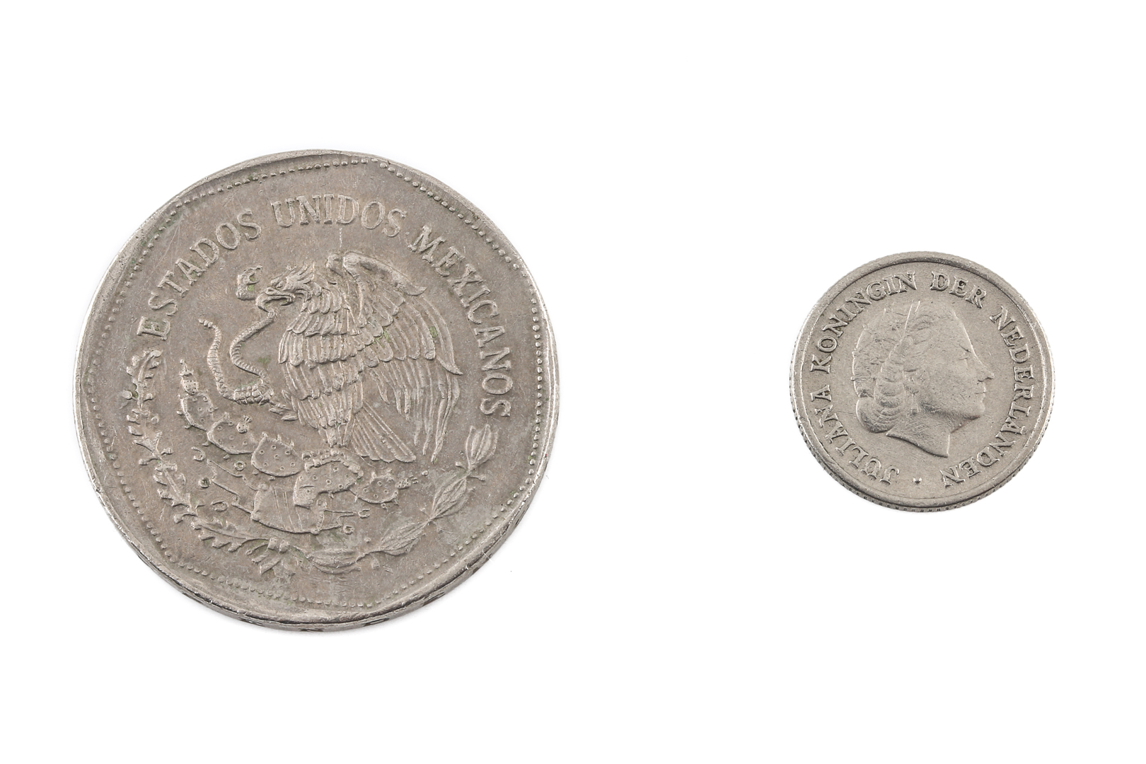 Large Group of Eight Pounds of Different Foreign Coins