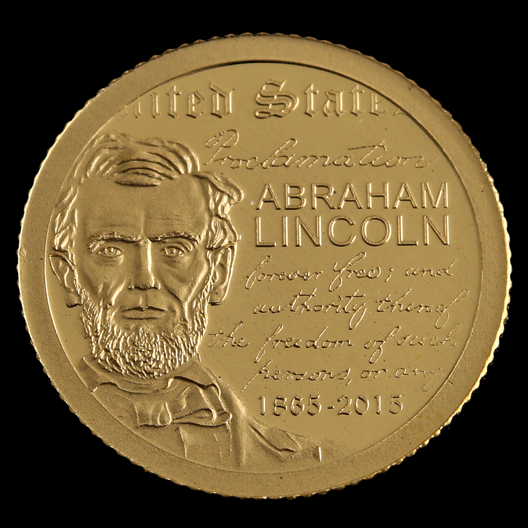 2015 Mongolia 1000 Togrog Abraham Lincoln Gold Coin