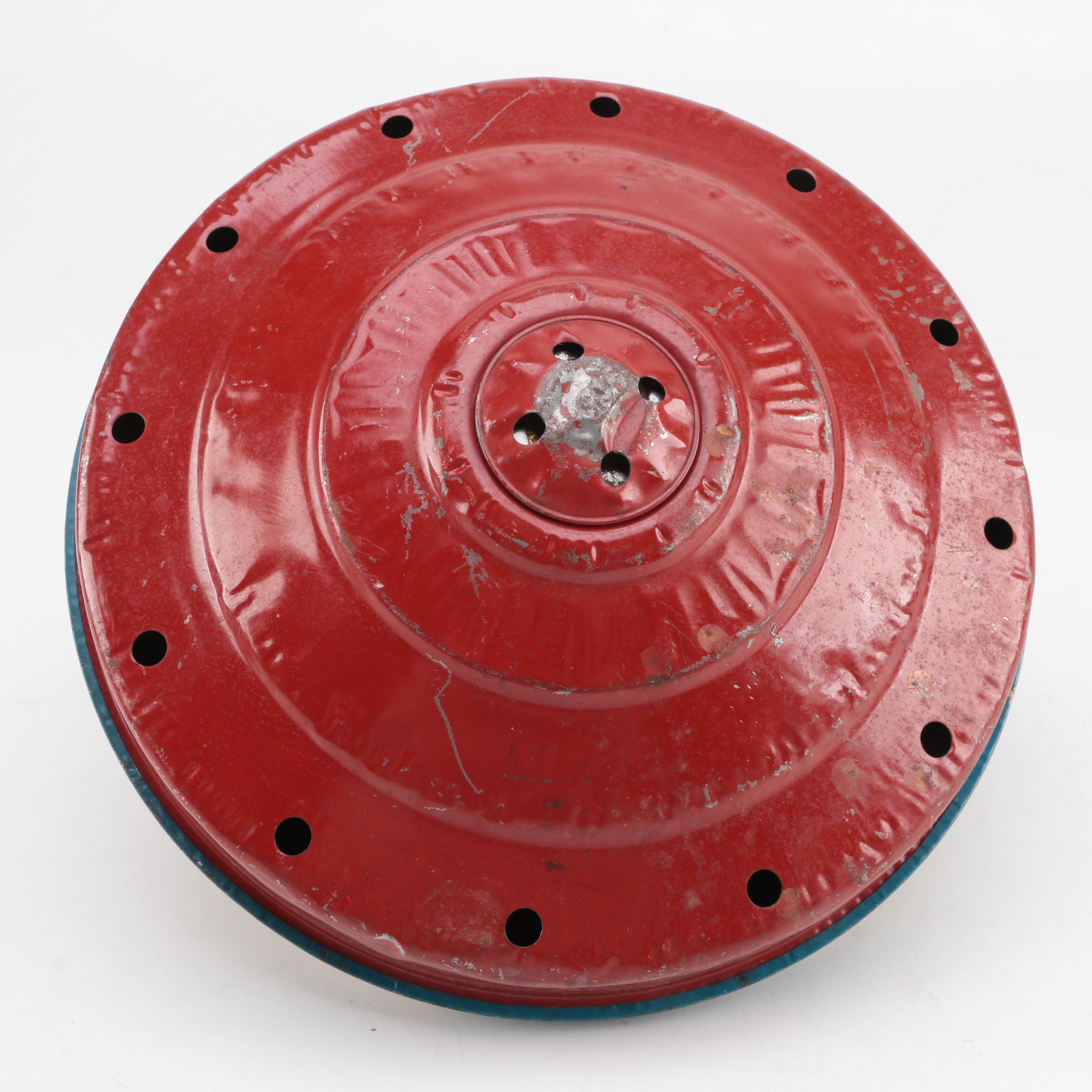 Vintage Colmor Spinning Top and Japanese Wind-Up "Turn Over Cat"