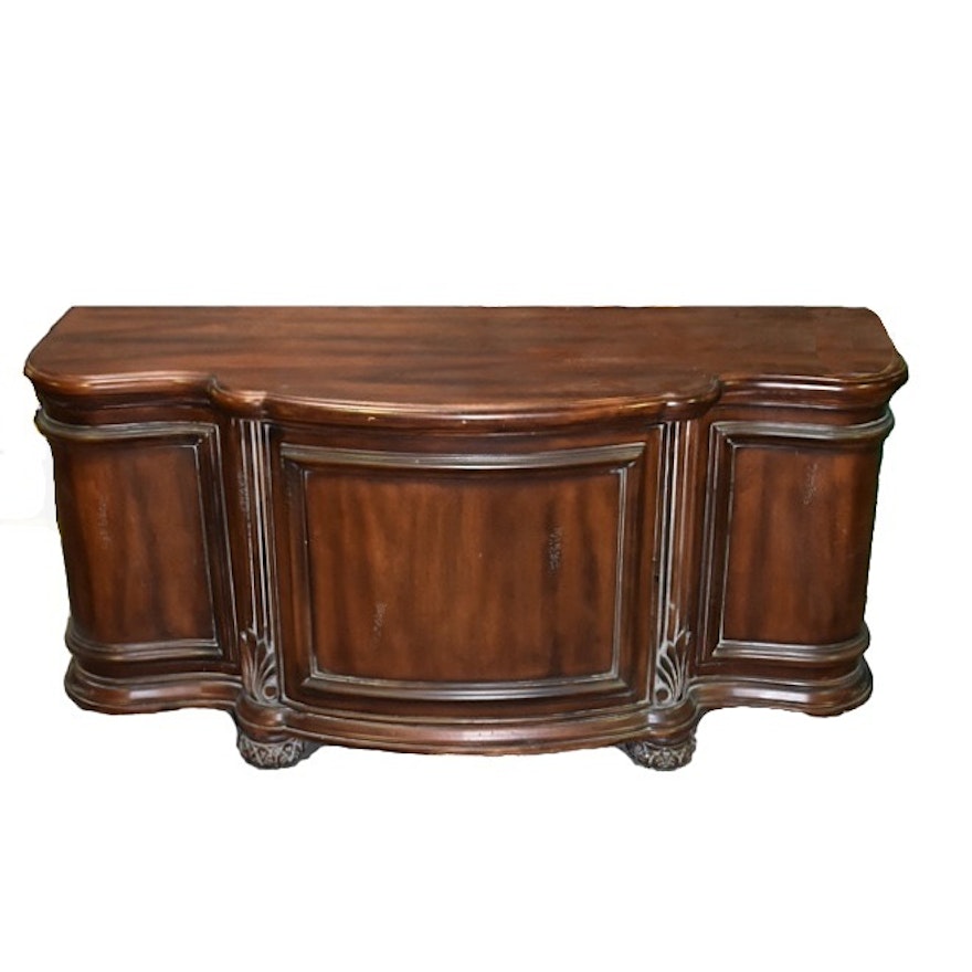 Contemporary Mahogany Lift Top Blanket Chest