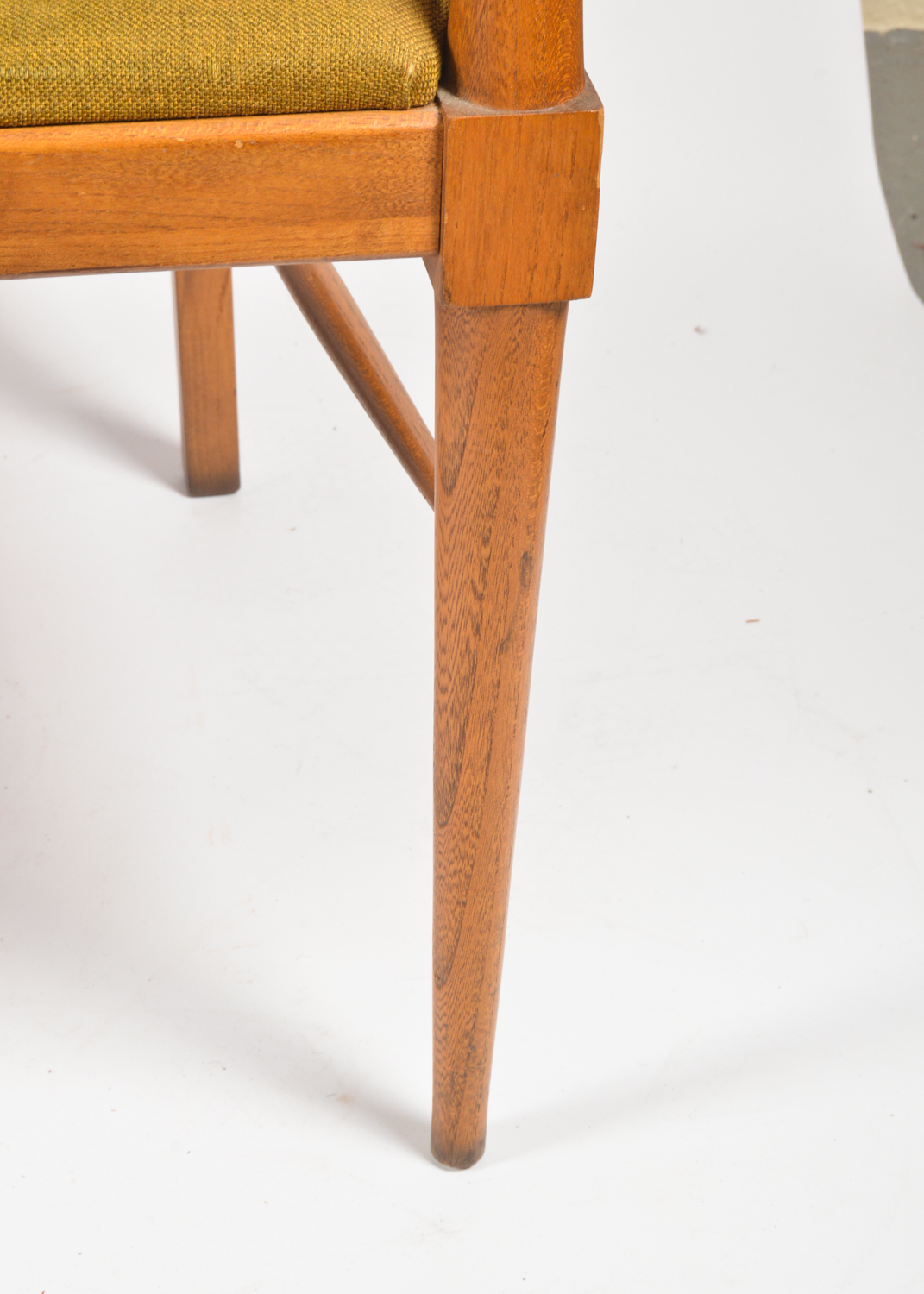 Four Mid Century Modern Cane-Back Walnut Dining Chairs by Lane