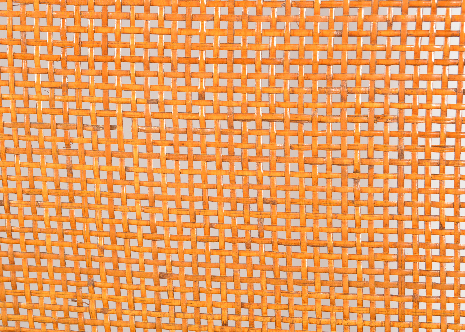 Four Mid Century Modern Cane-Back Walnut Dining Chairs by Lane