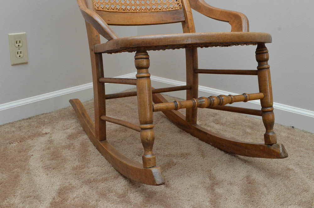 Vintage Victorian Style Rocking Chair