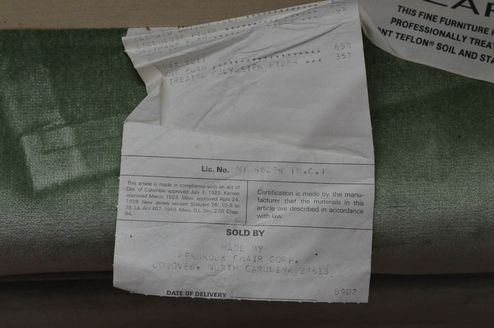 Pair of Upholstered Swivel Club Chairs by Pembrook Chair Corporation