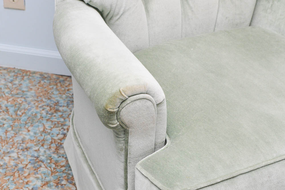 Pair of Upholstered Swivel Club Chairs by Pembrook Chair Corporation