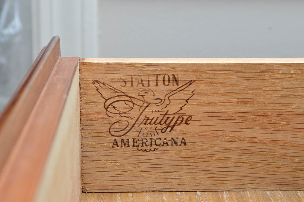 Traditional-Style Drop-Leaf Cherry Wood Server by Statton