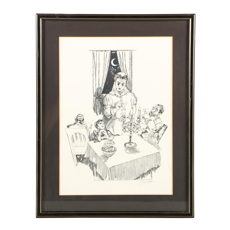 Rosenthal Lithograph of a Family