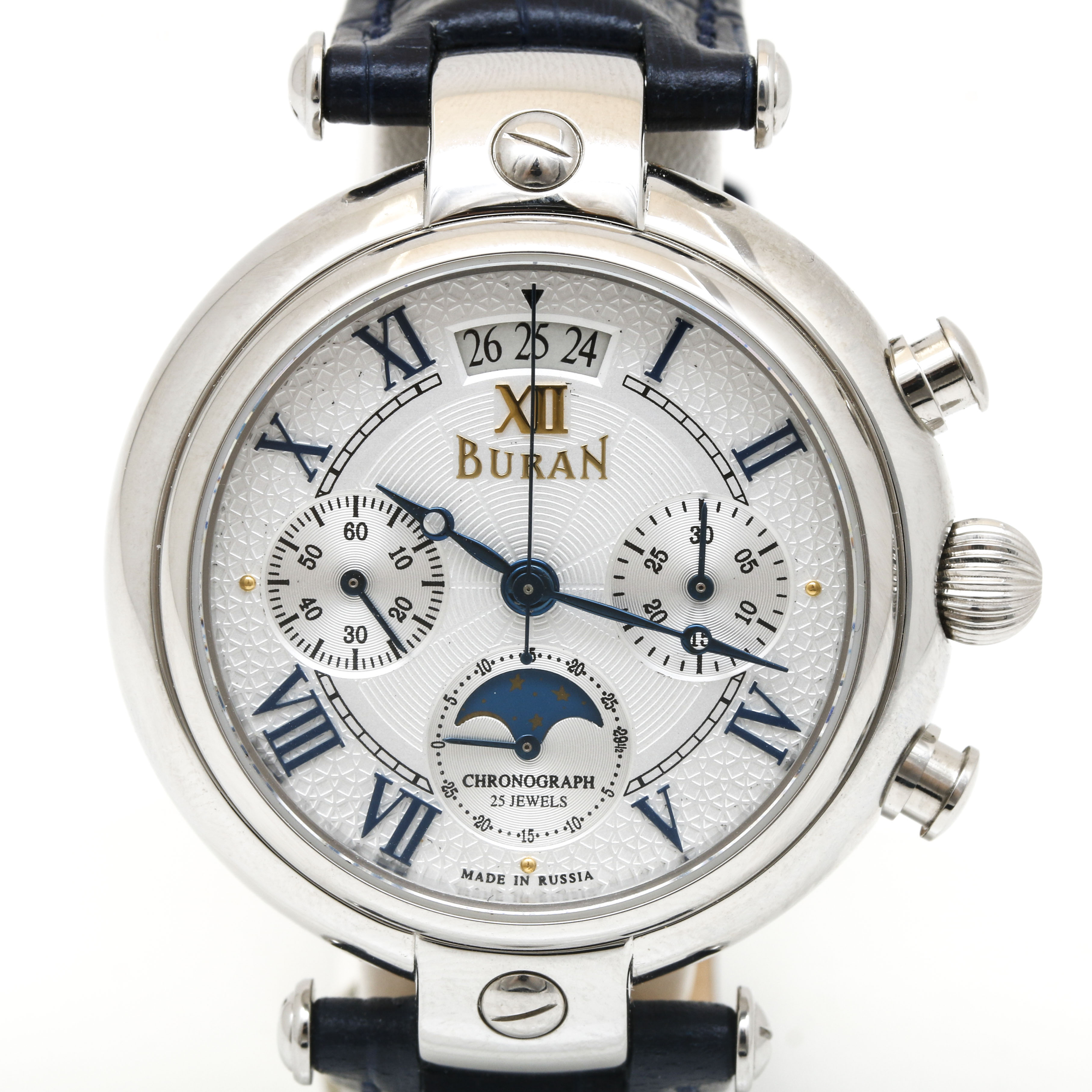 Stainless Steel Buran Chronograph Watch