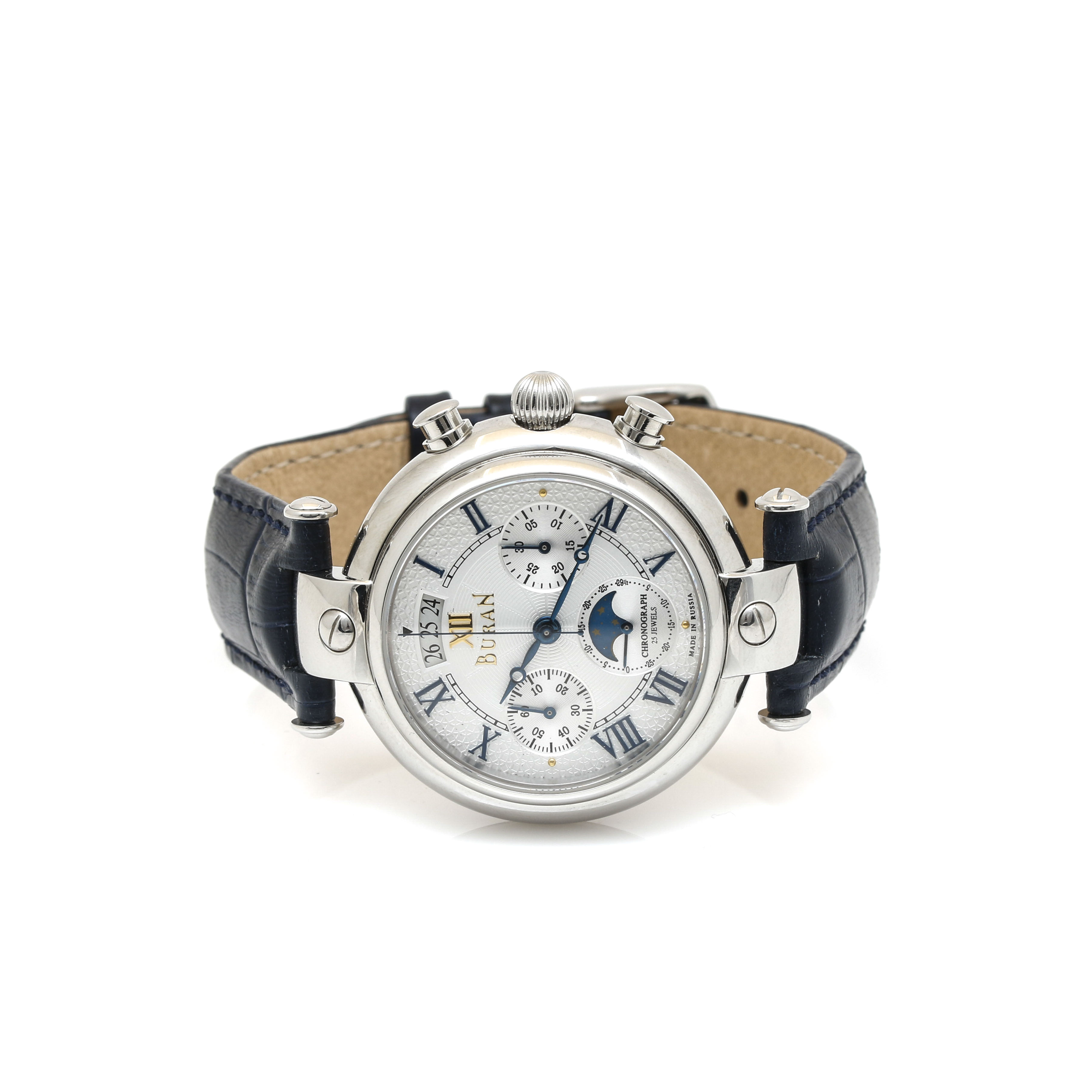 Stainless Steel Buran Chronograph Watch