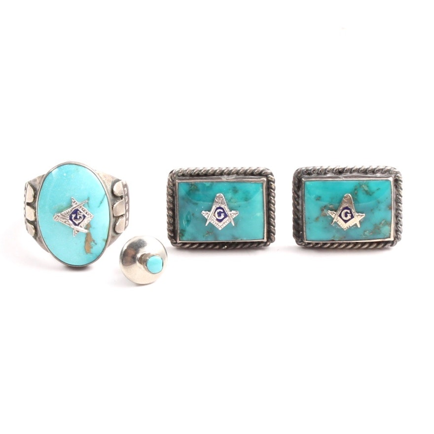 Turquoise Masonic Jewelry