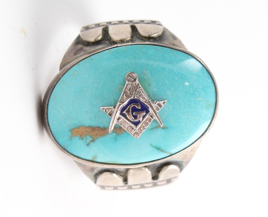 Turquoise Masonic Jewelry