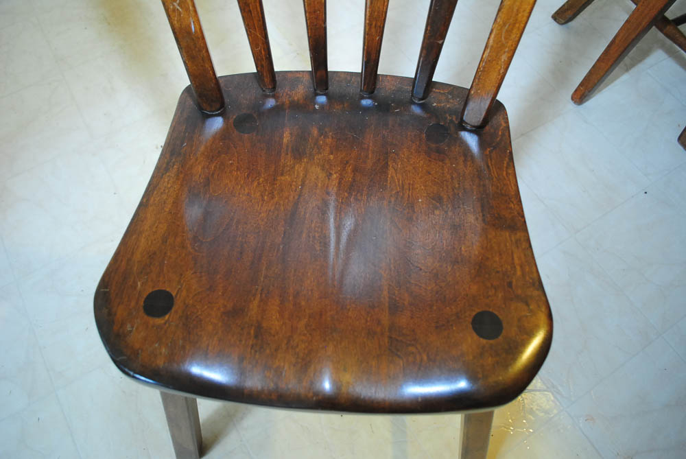 Vintage Dining Table with Chairs by Cushman