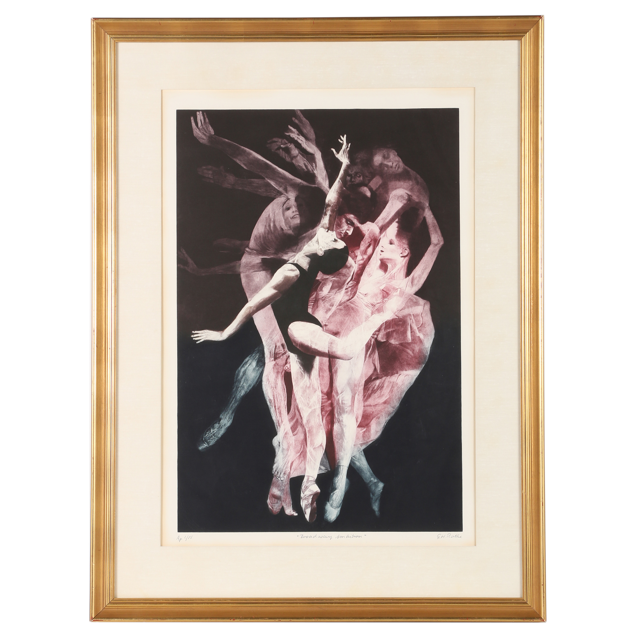 G. H. Rothe Lithograph "Broadway Ambition"