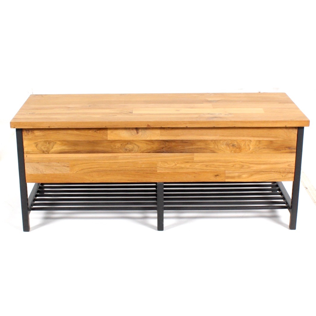 Crate & Barrel "Teca" Storage Bench