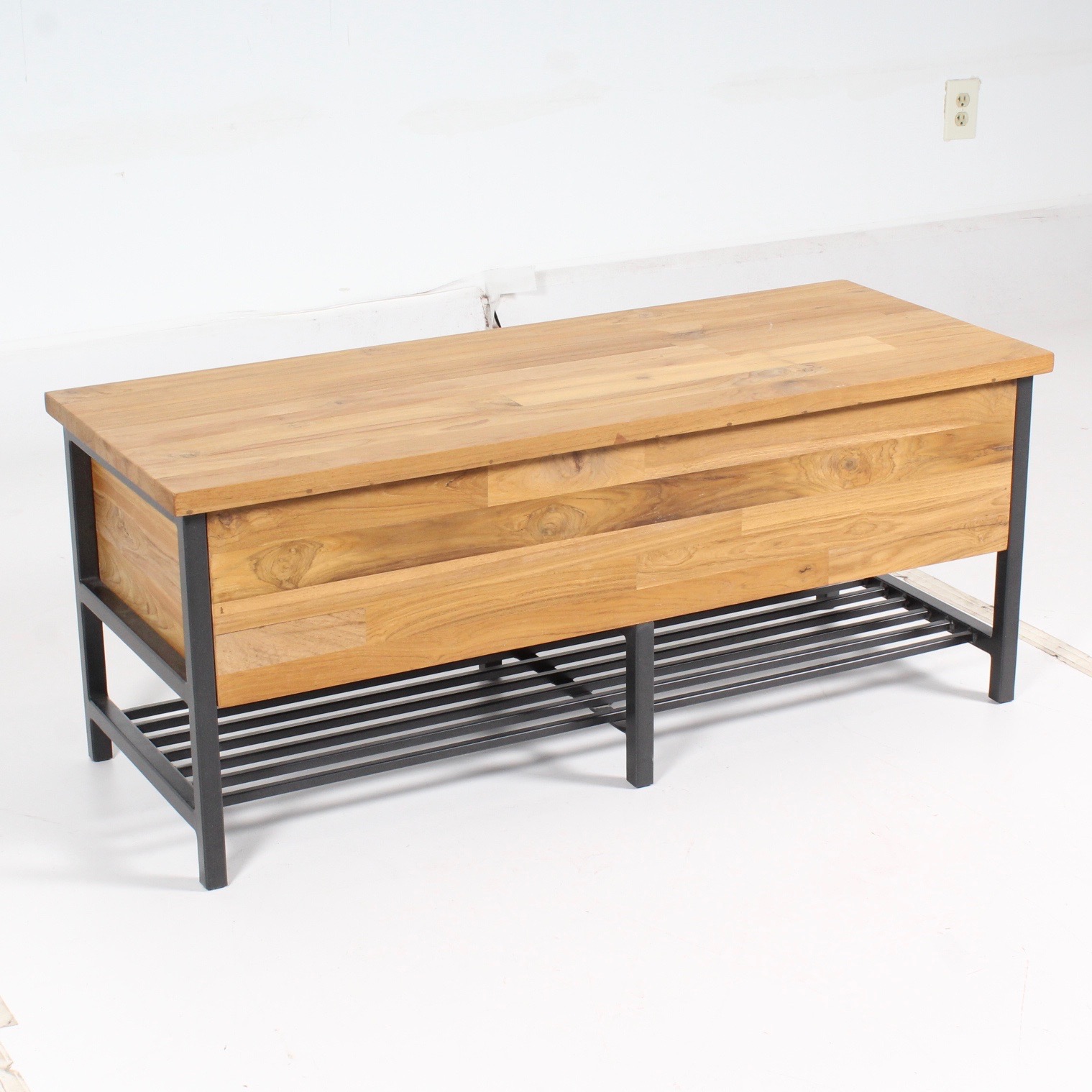Crate & Barrel "Teca" Storage Bench