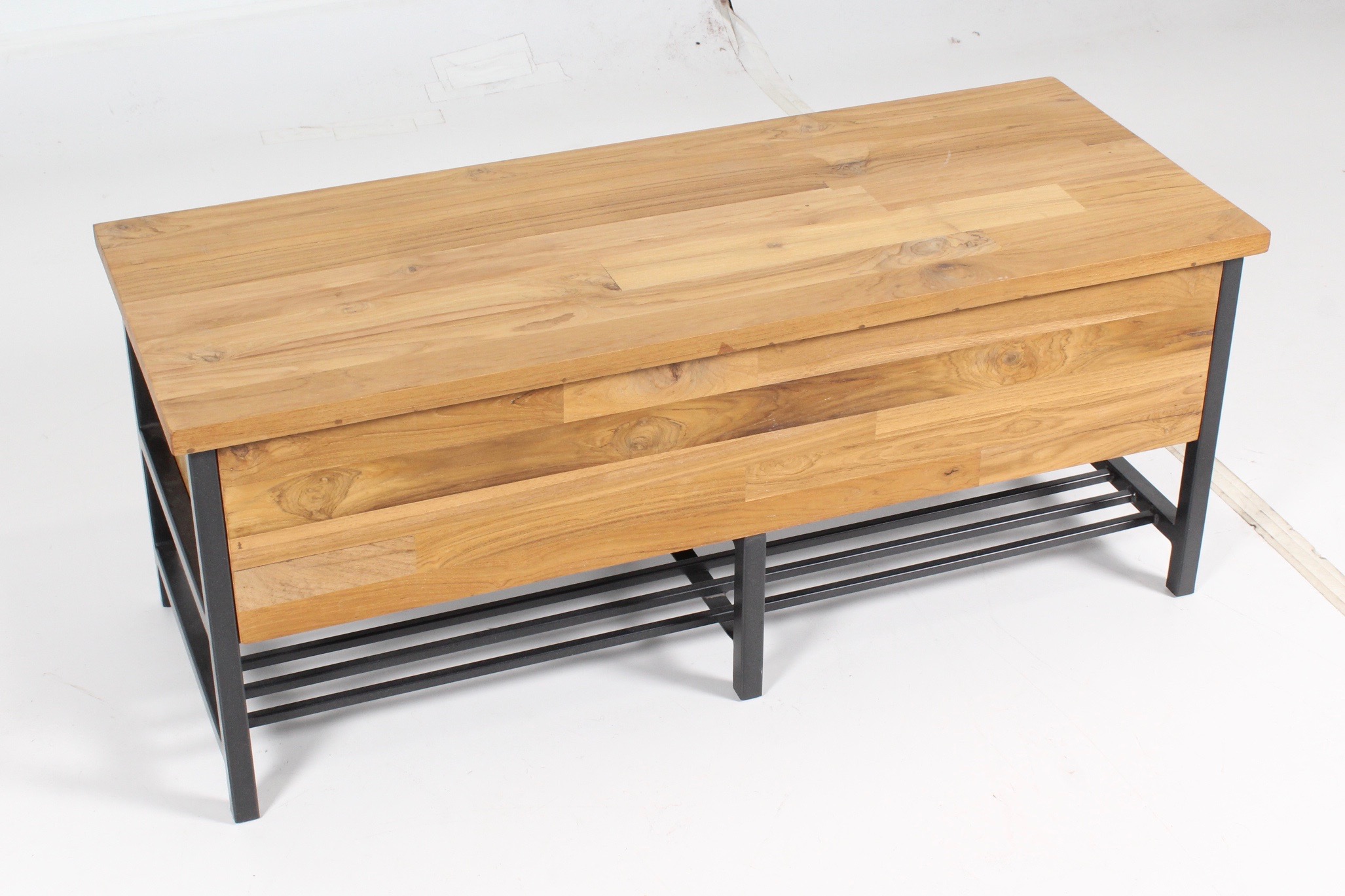 Crate & Barrel "Teca" Storage Bench