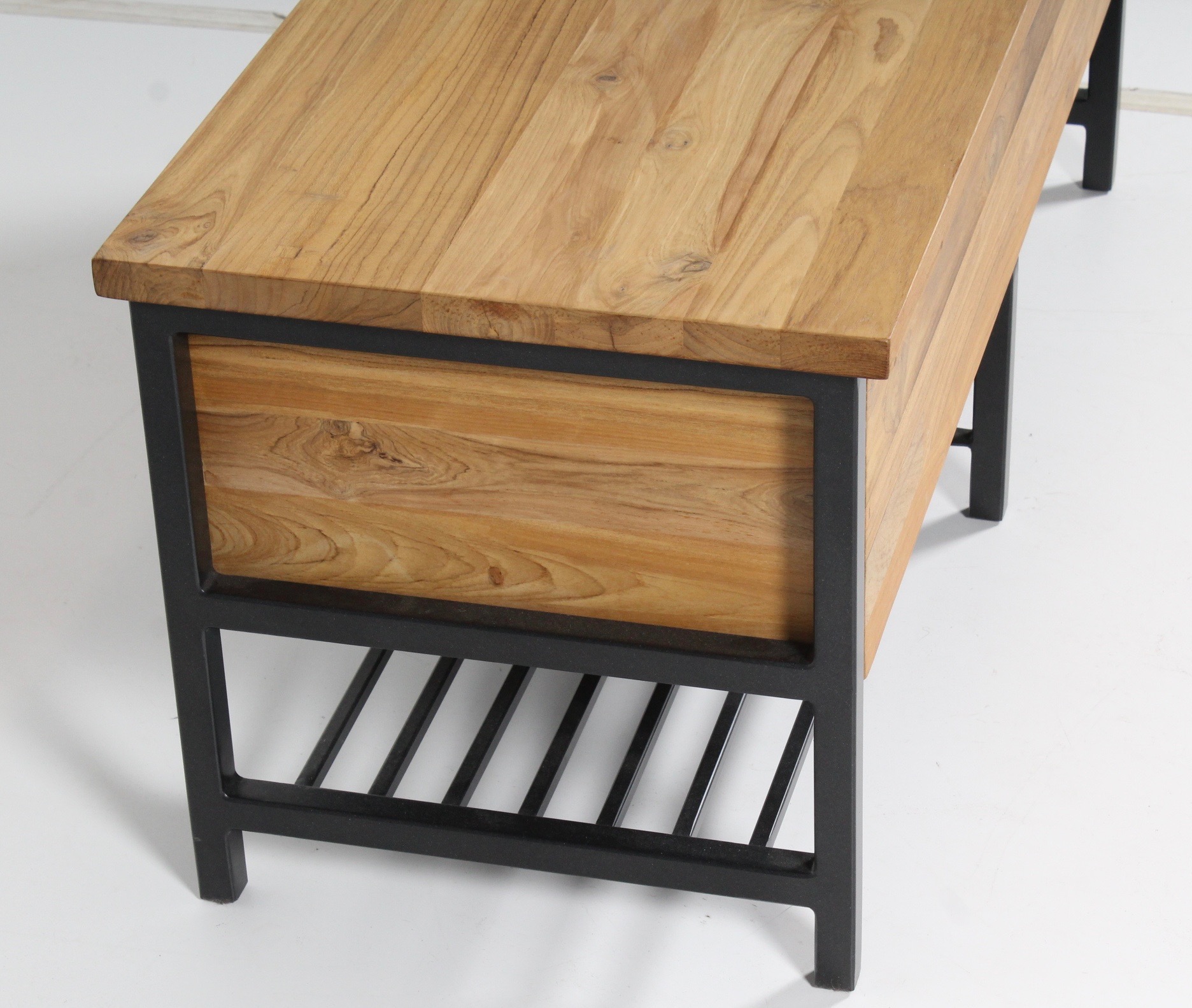 Crate & Barrel "Teca" Storage Bench