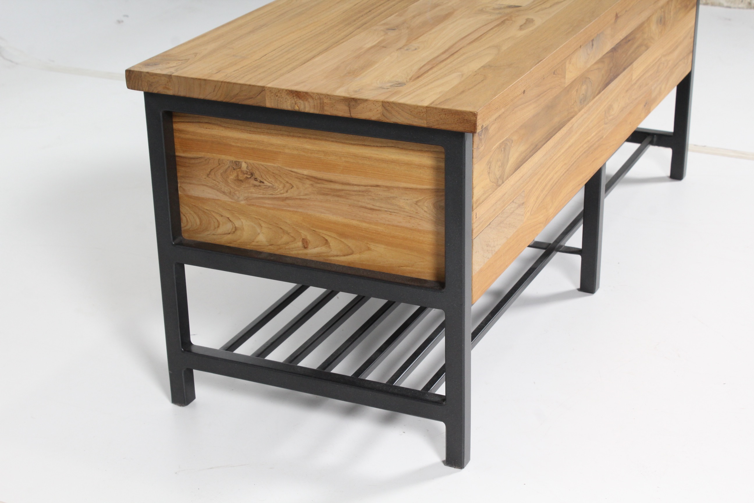 Crate & Barrel "Teca" Storage Bench