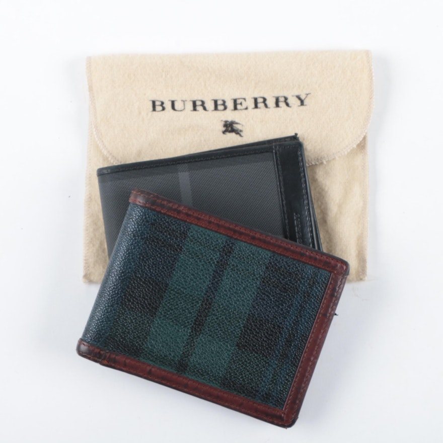 Burberry and POLO Ralph Lauren Coated Canvas and Leather Wallets