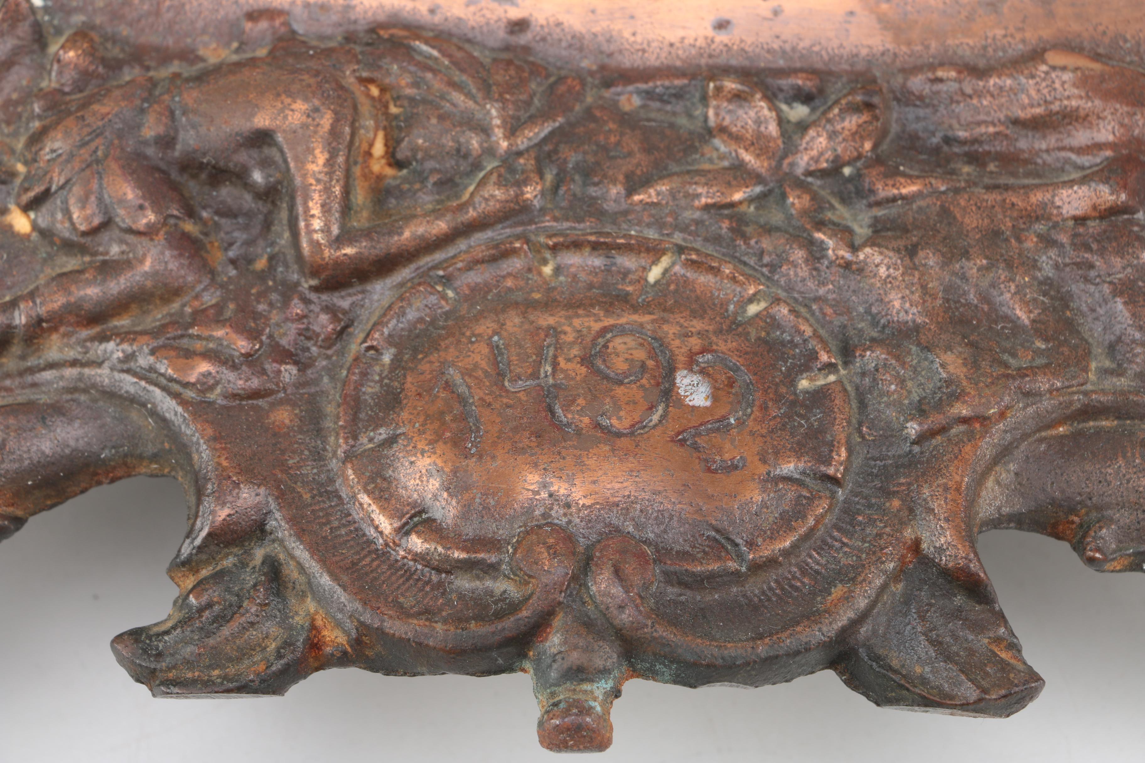 Robt. Johns Copper Clad Columbus Clock