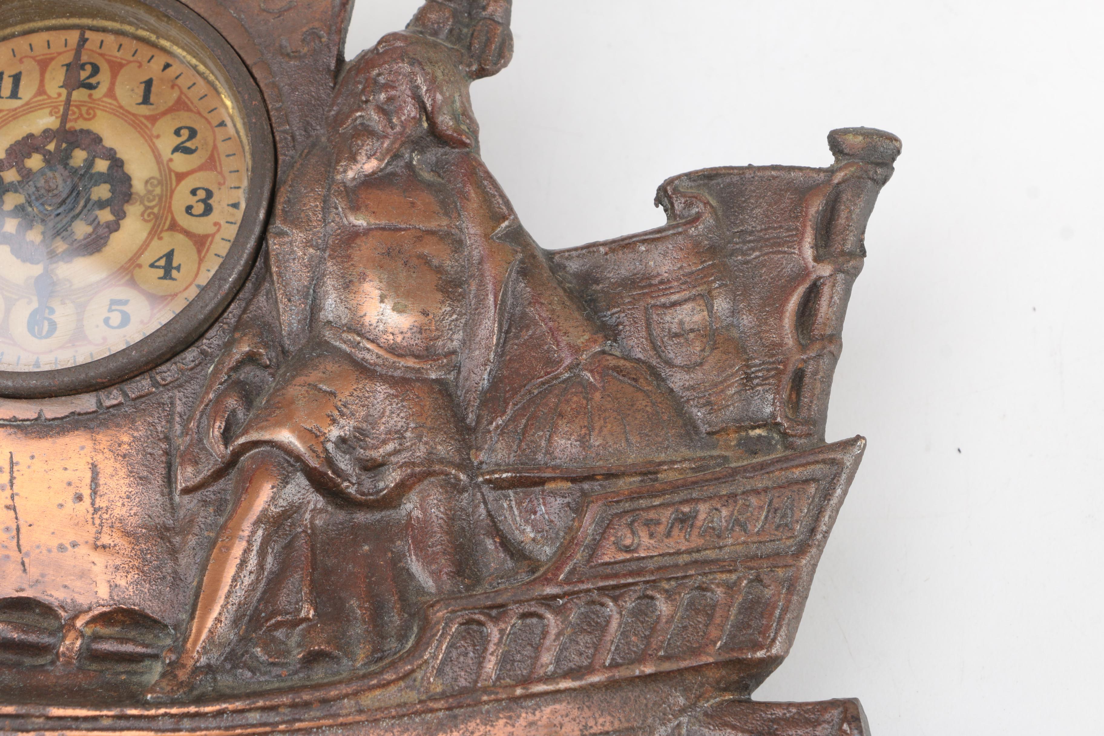 Robt. Johns Copper Clad Columbus Clock