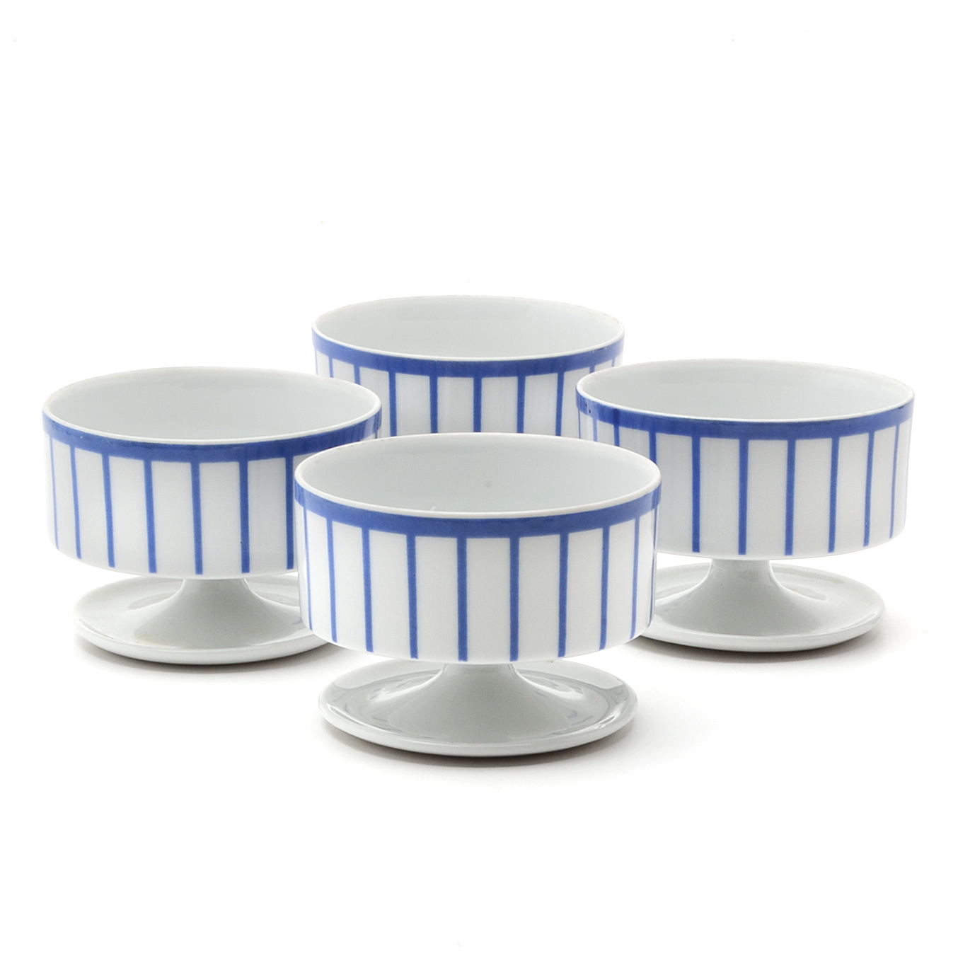 Jonas Roberts Mid Century Modern Solar Porcelain Sorbet Bowls