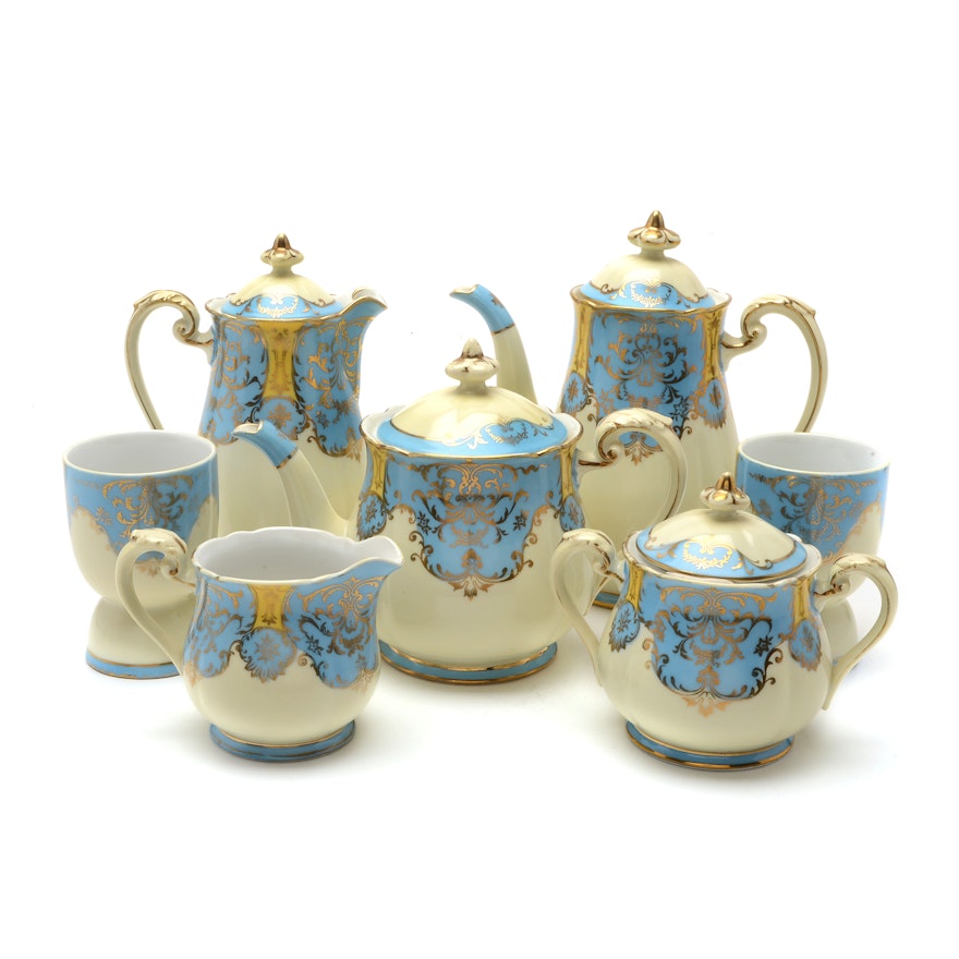 Early 20th Century Noritake Hand Painted Breakfast Set