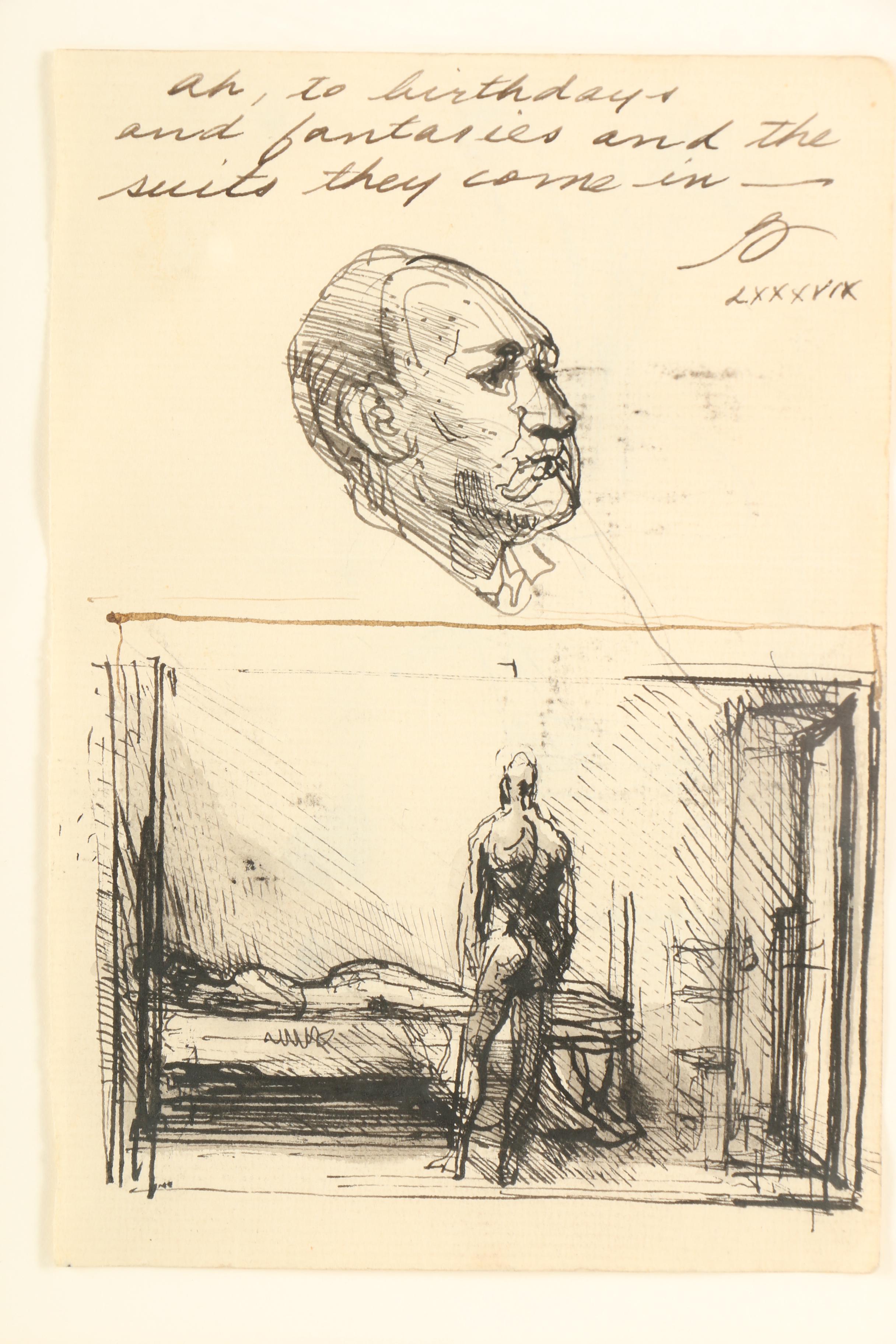 1994 Ink Drawing of Figures