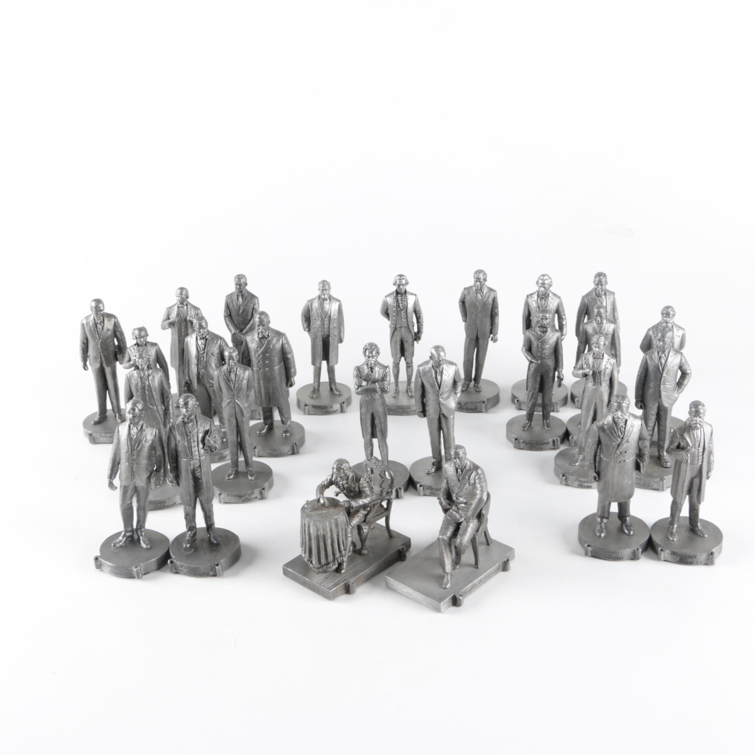 Walt Disney Pewter Hall of Presidents Figurines