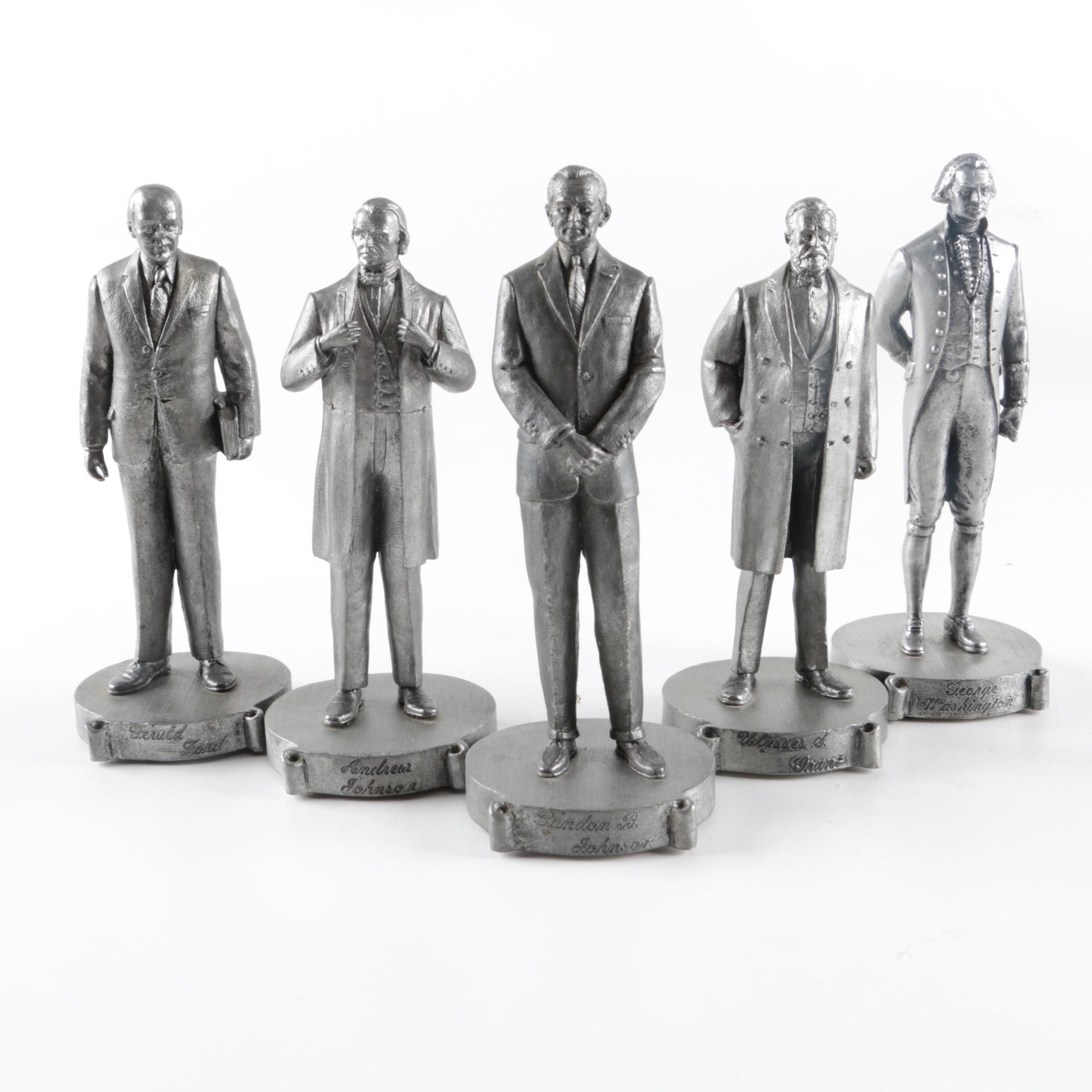 Walt Disney Pewter Hall of Presidents Figurines