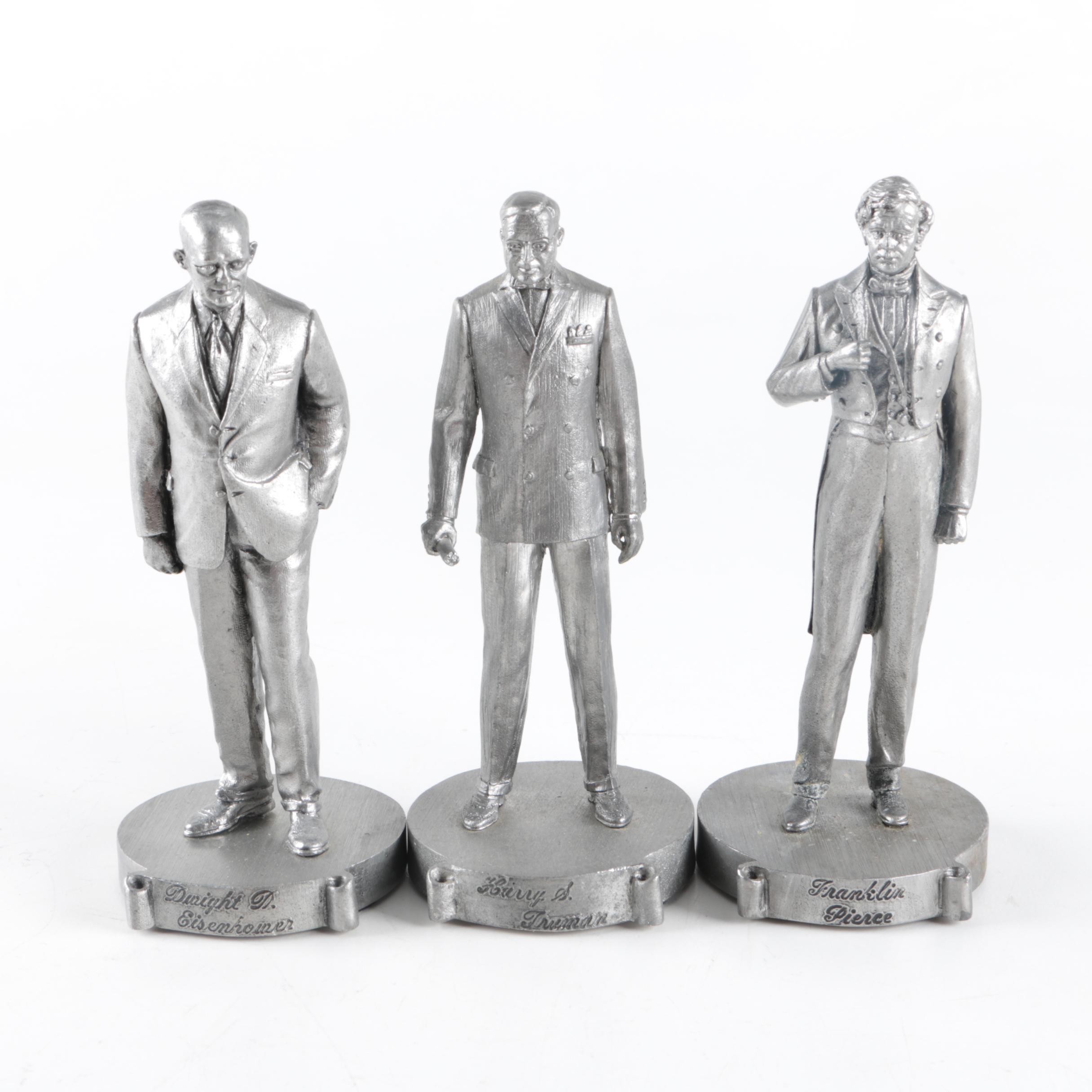 Walt Disney Pewter Hall of Presidents Figurines