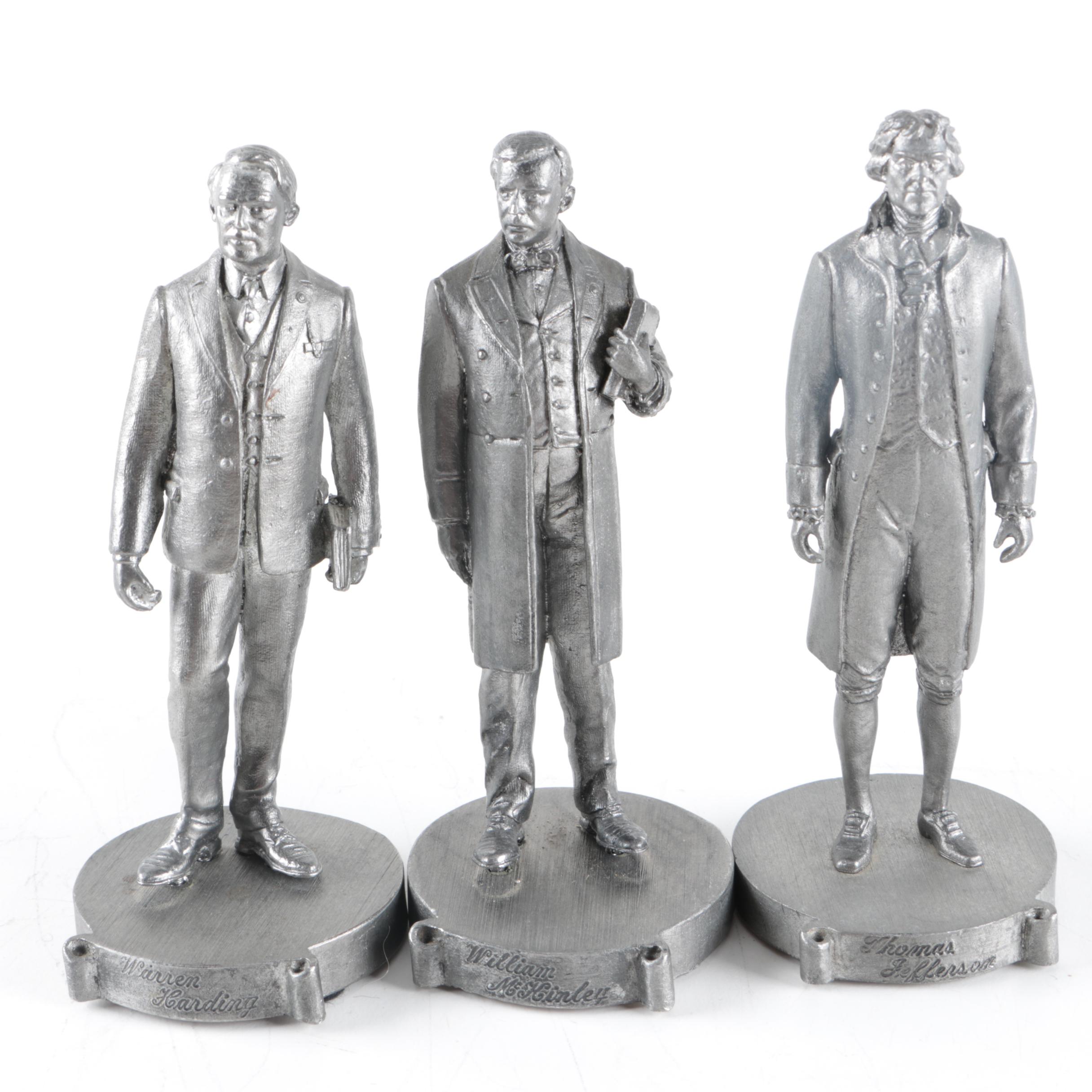 Walt Disney Pewter Hall of Presidents Figurines