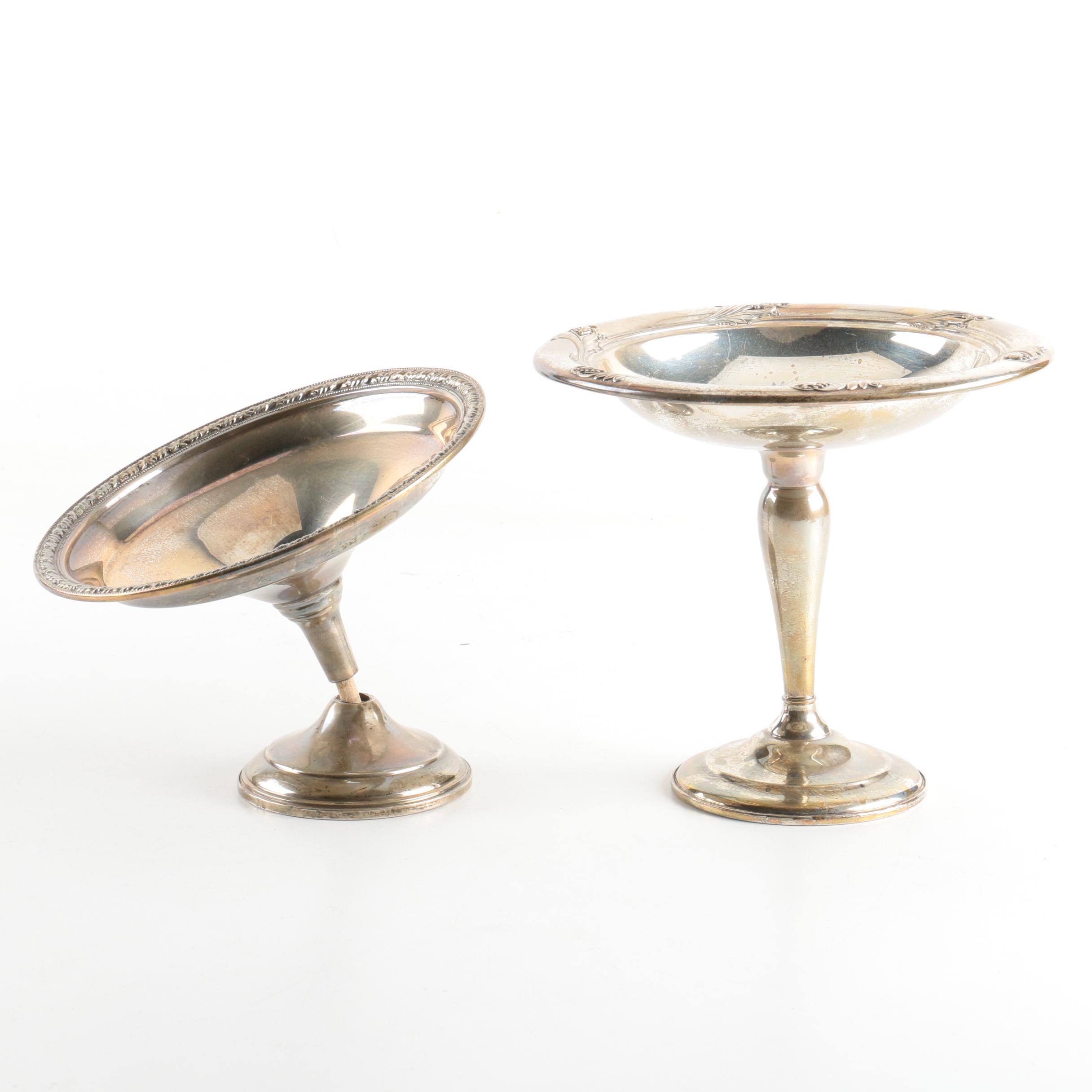 International Silver Co. "Spring Glory" and Other Weighted Sterling Compotes
