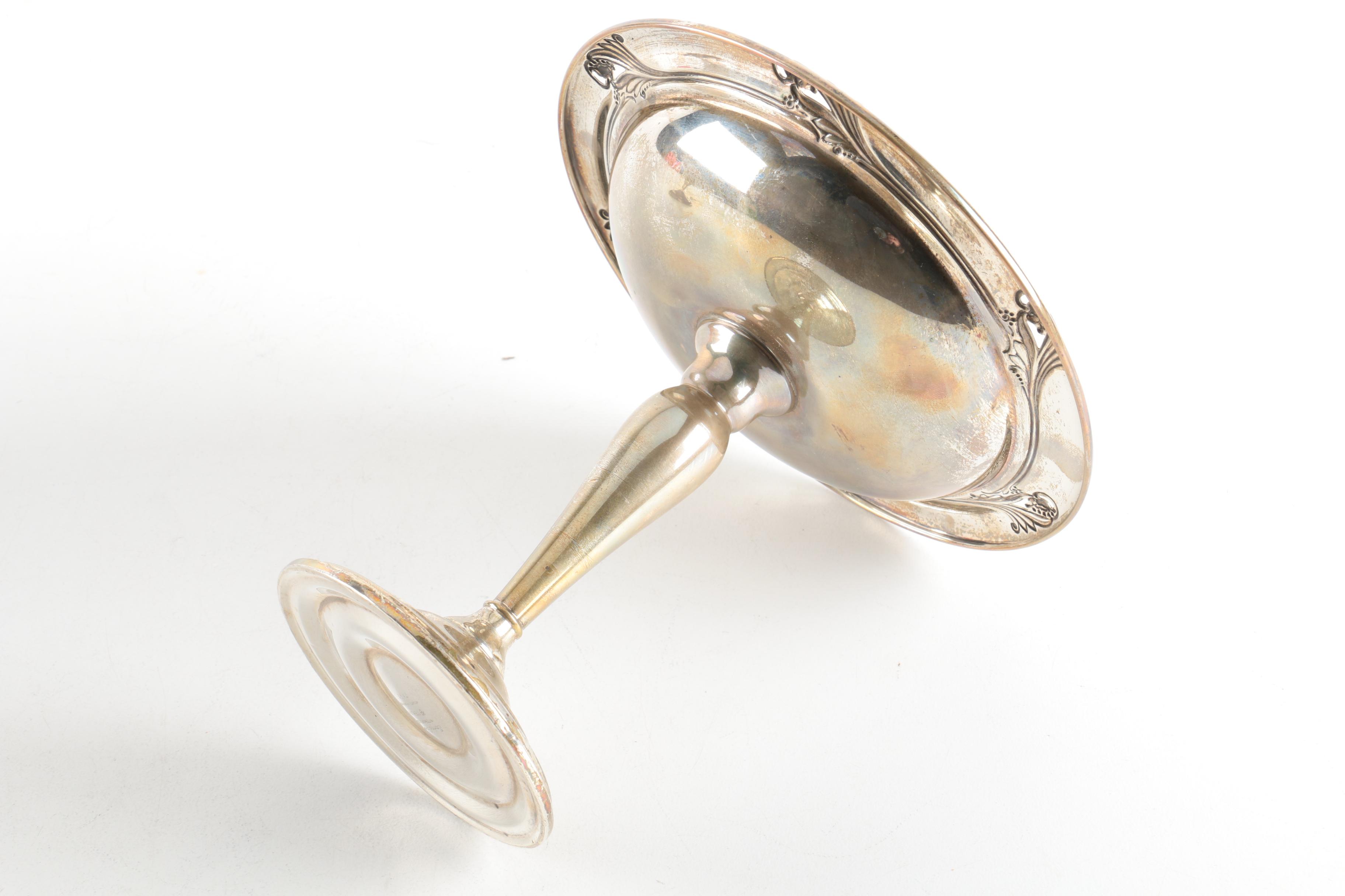 International Silver Co. "Spring Glory" and Other Weighted Sterling Compotes