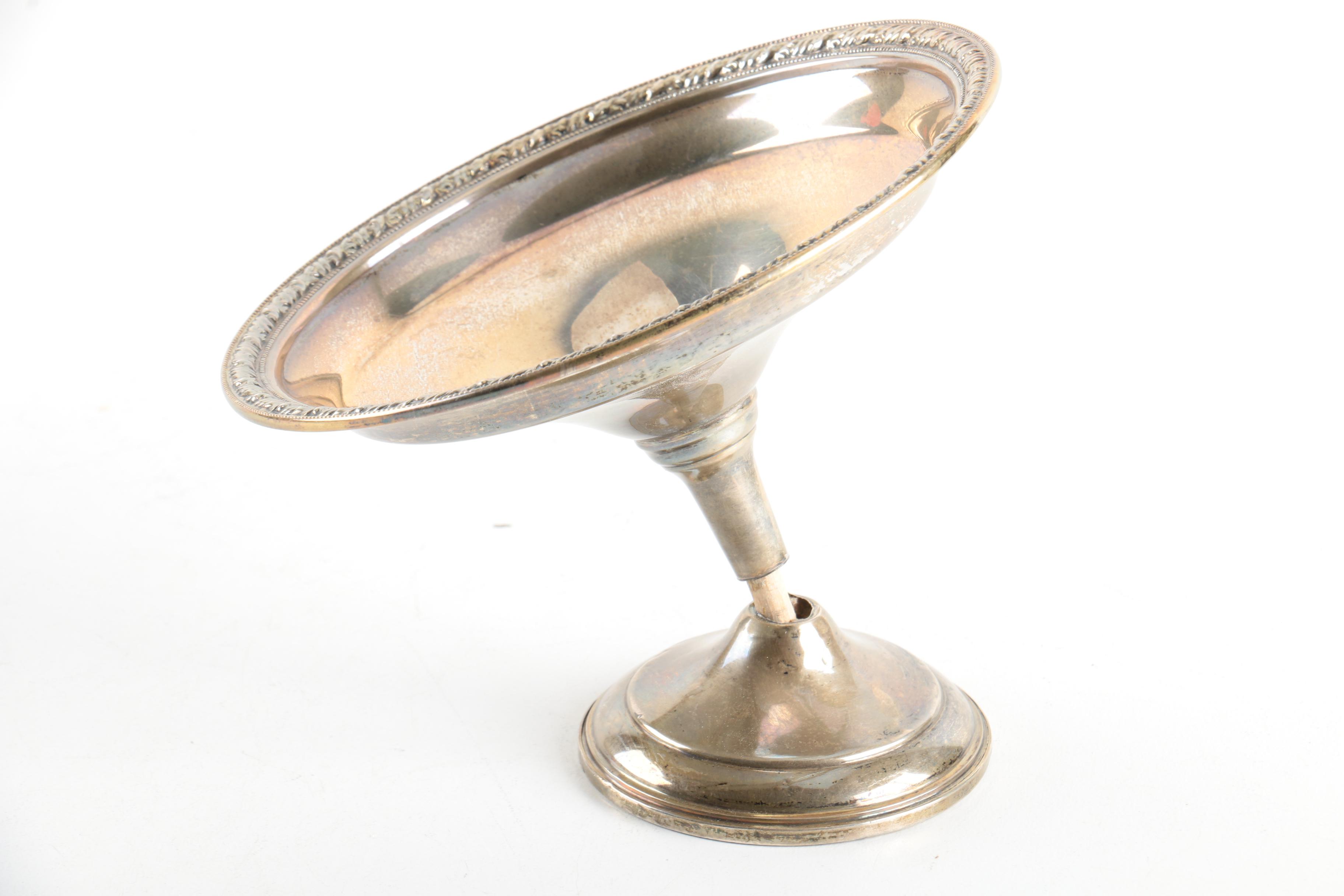 International Silver Co. "Spring Glory" and Other Weighted Sterling Compotes