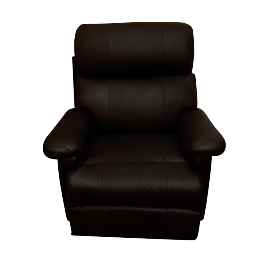 Contemporary Upholstered Bonded Leather Lounge Chair