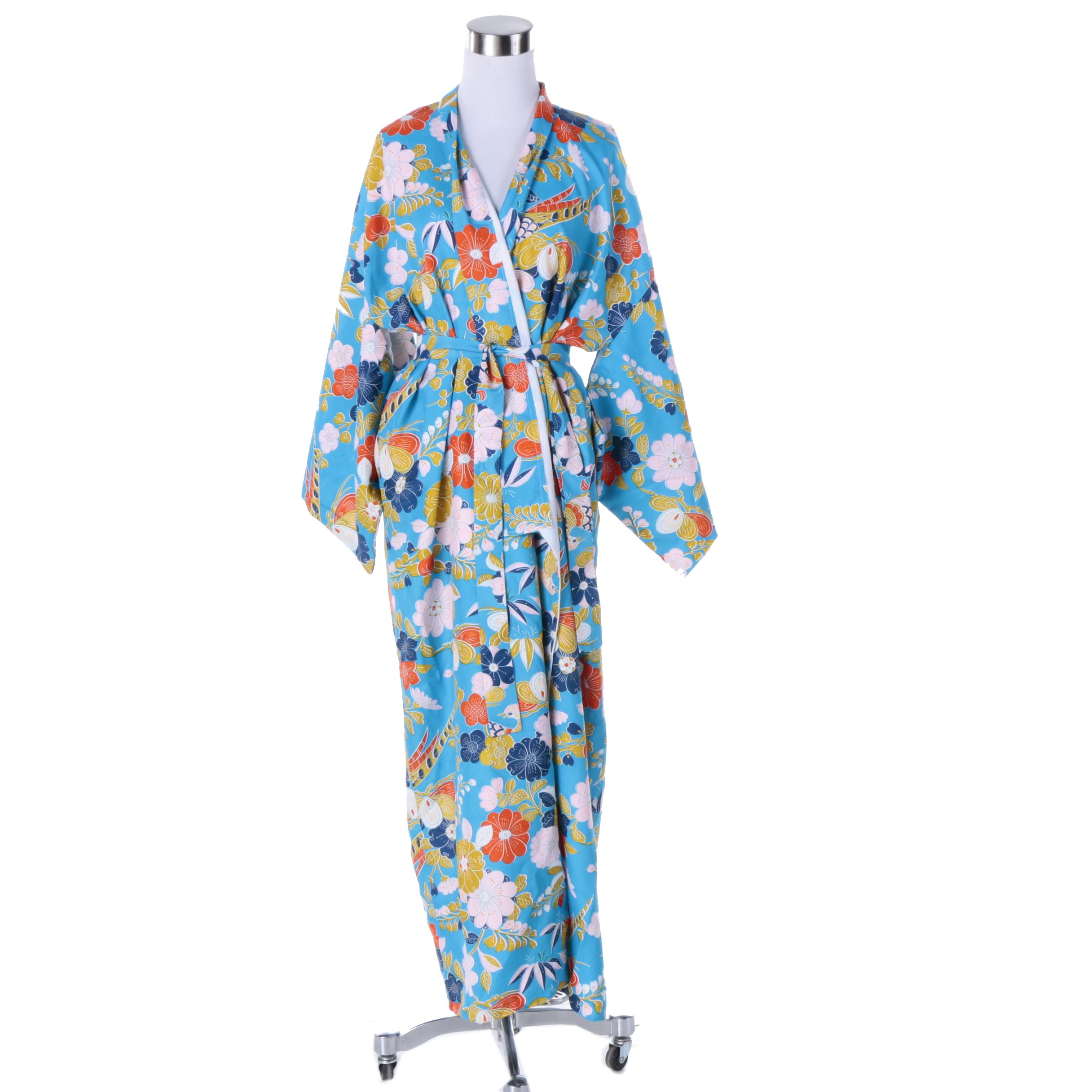 Vintage Japanese Kimono Style Robe