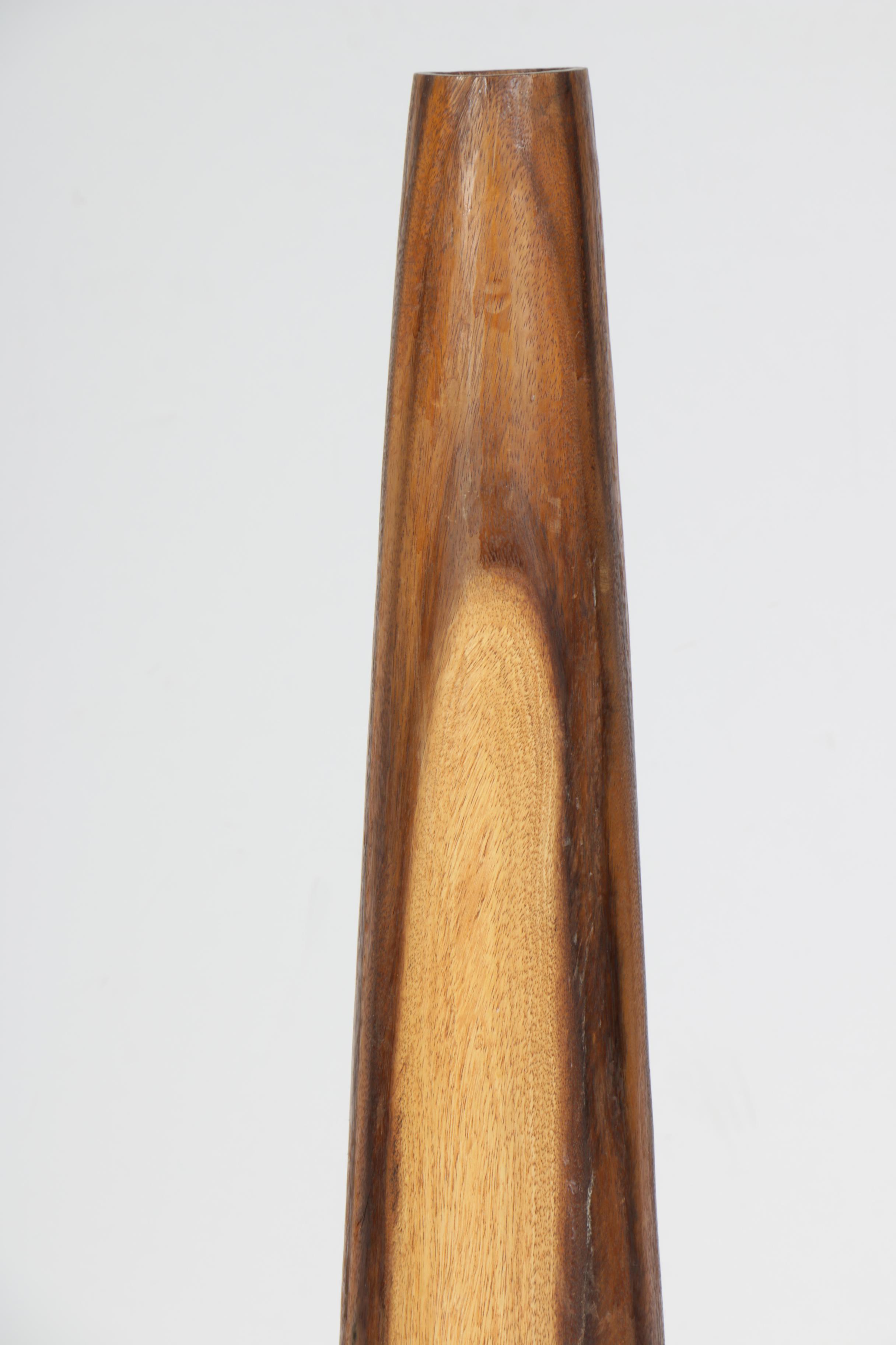 Large Wooden Candle Stick Holder