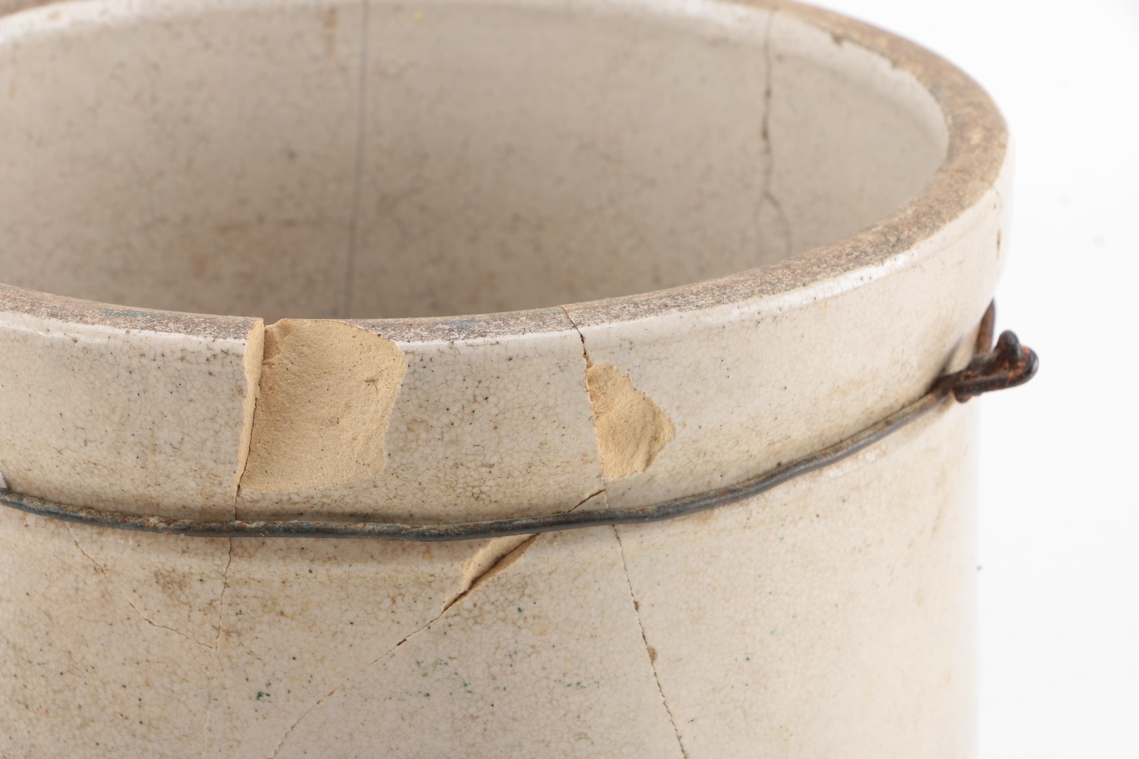 R.R.P. Co. and Western Stoneware Blue and Grey Crocks