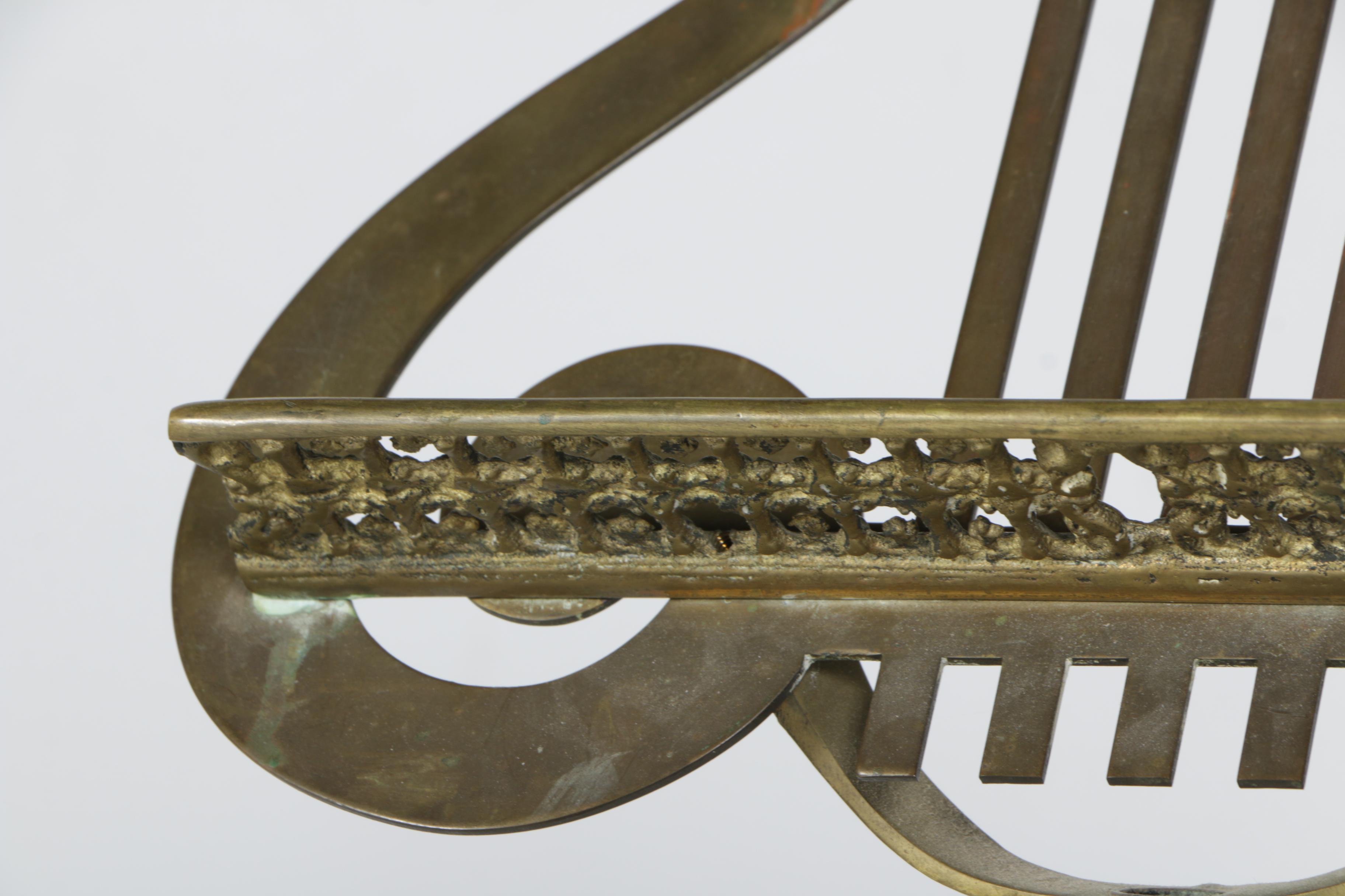 Ornate Brass Sheet Music Stand