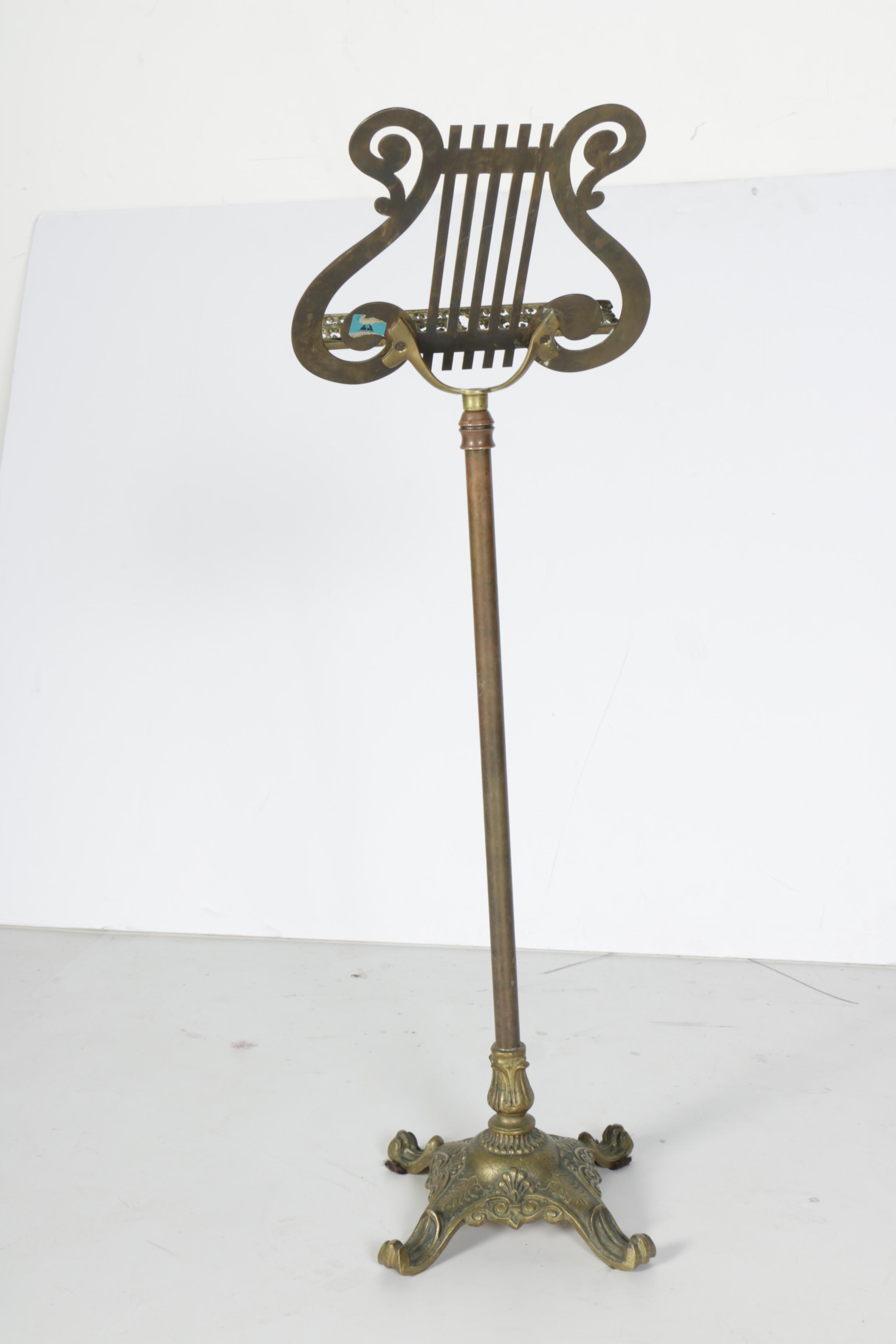 Ornate Brass Sheet Music Stand