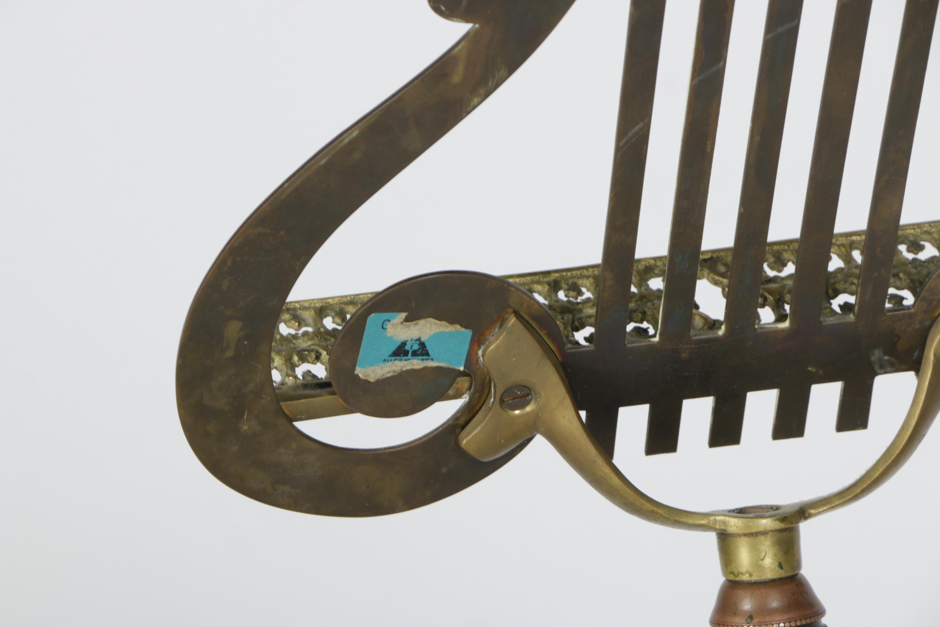 Ornate Brass Sheet Music Stand