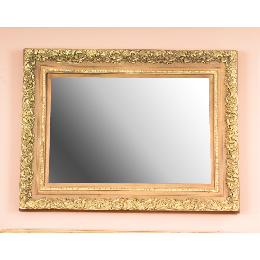 Gold Tone Ornate Mirror